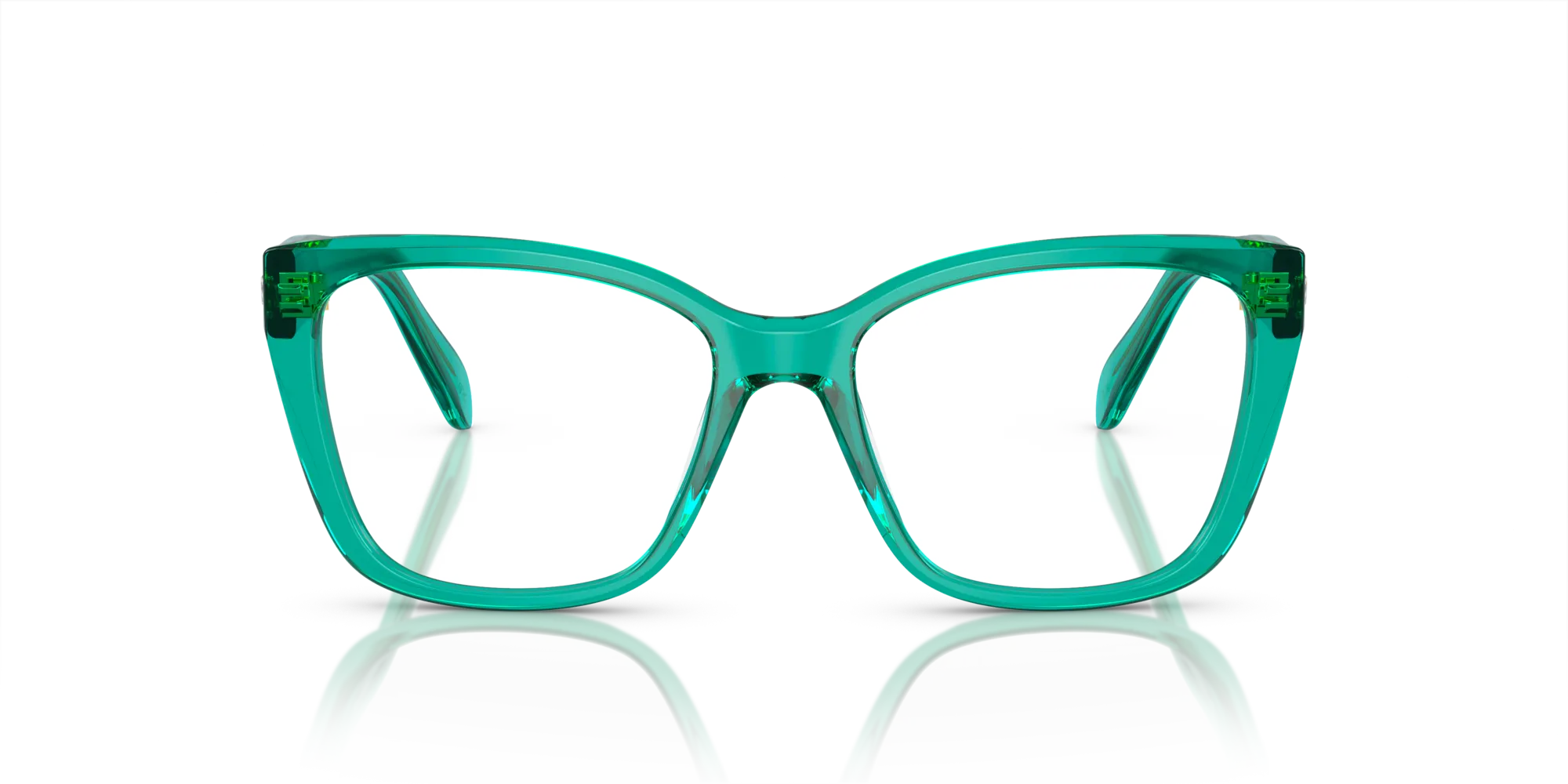 Swarovski SK2008 1029 Montature da vista Acetato Verde Geometrica Normale - immagine 3