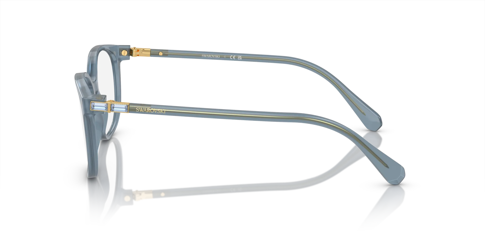 Swarovski SK2002 1035 Montature da vista Acetato Blu Squadrata Normale - immagine 4