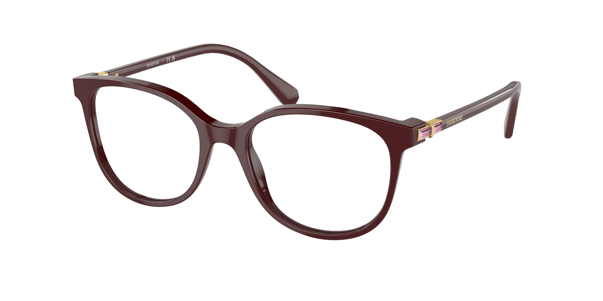 Swarovski SK2002 1008 Montature da vista Acetato Rosso Squadrata Normale - immagine 1