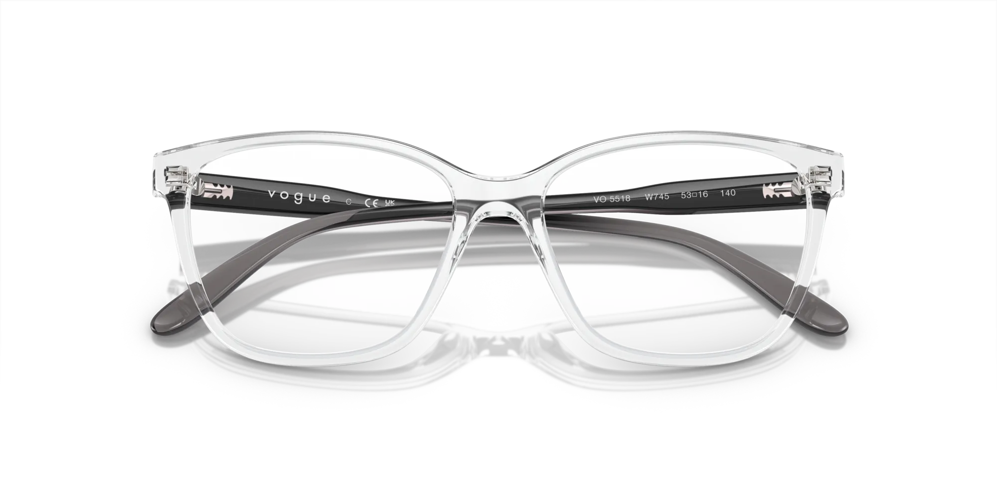 VOGUE EYEWEAR VO5518 W745 Montature da vista Nylon Trasparente Pillow Normale - immagine 2