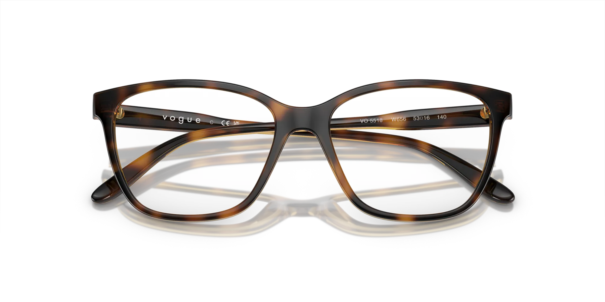 VOGUE EYEWEAR VO5518 W656 Montature da vista Nylon Marrone Pillow Normale - immagine 2