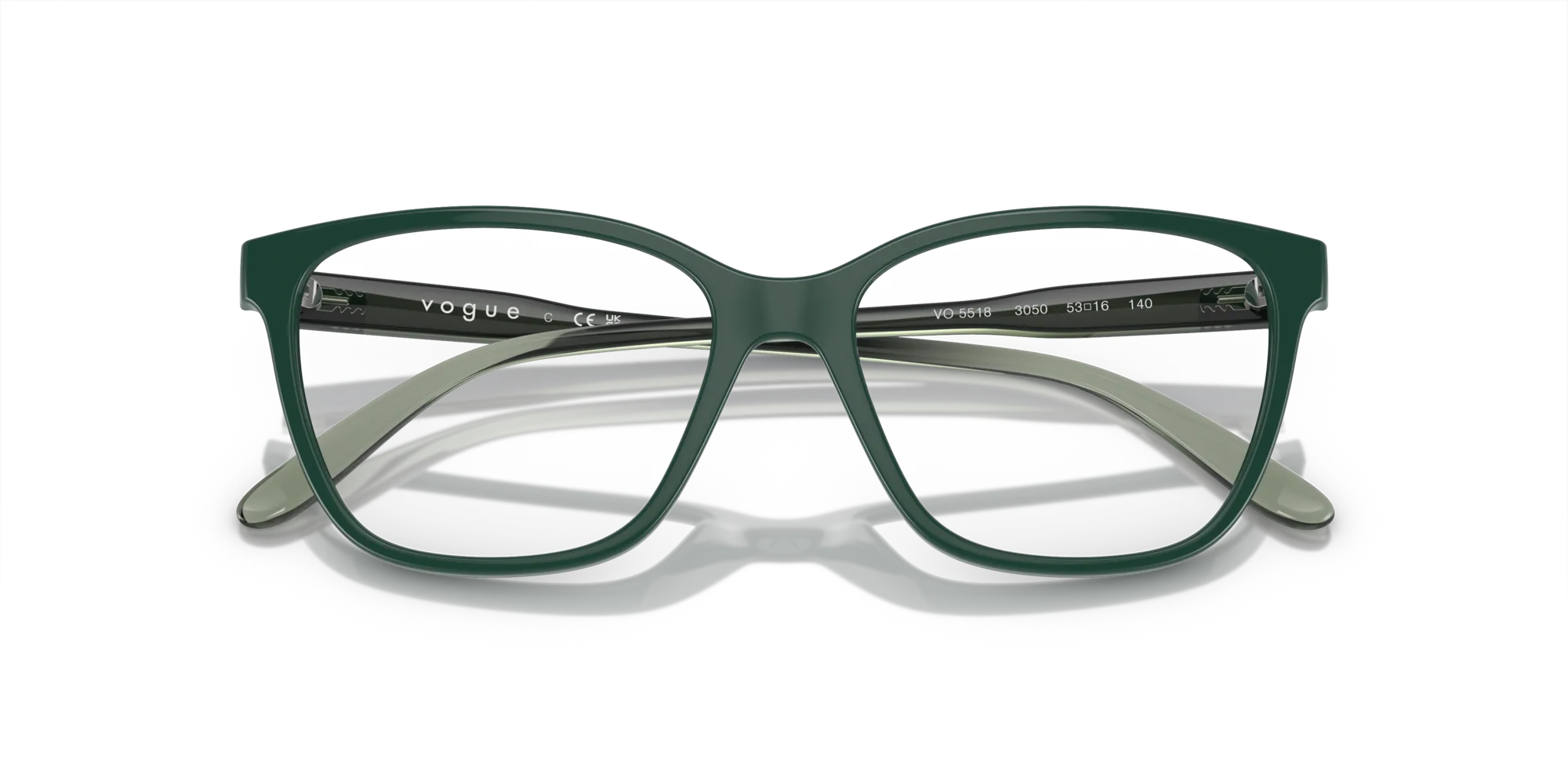 VOGUE EYEWEAR VO5518 3050 Montature da vista Nylon Verde Pillow Normale - immagine 2