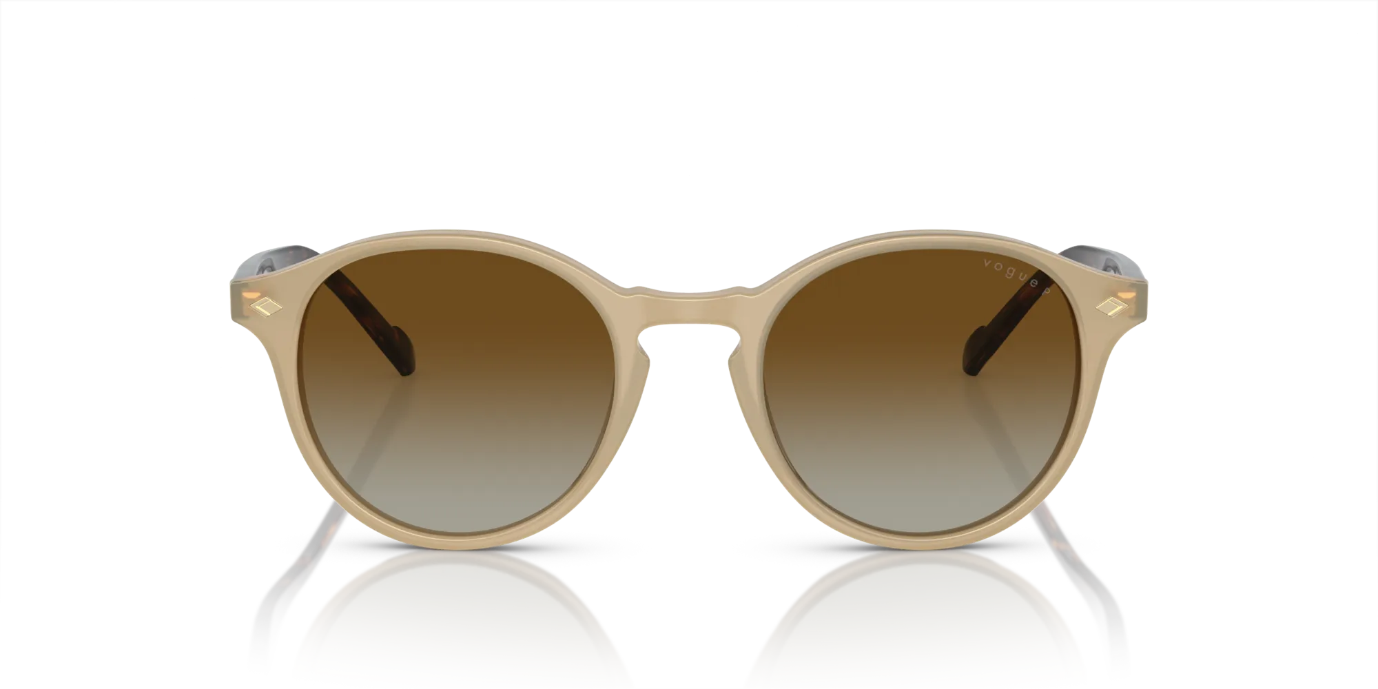 VOGUE EYEWEAR VO5327S W900T5 Occhiali da sole Acetato Marrone Marrone Pantos Polarizzata Sfumato - immagine 3