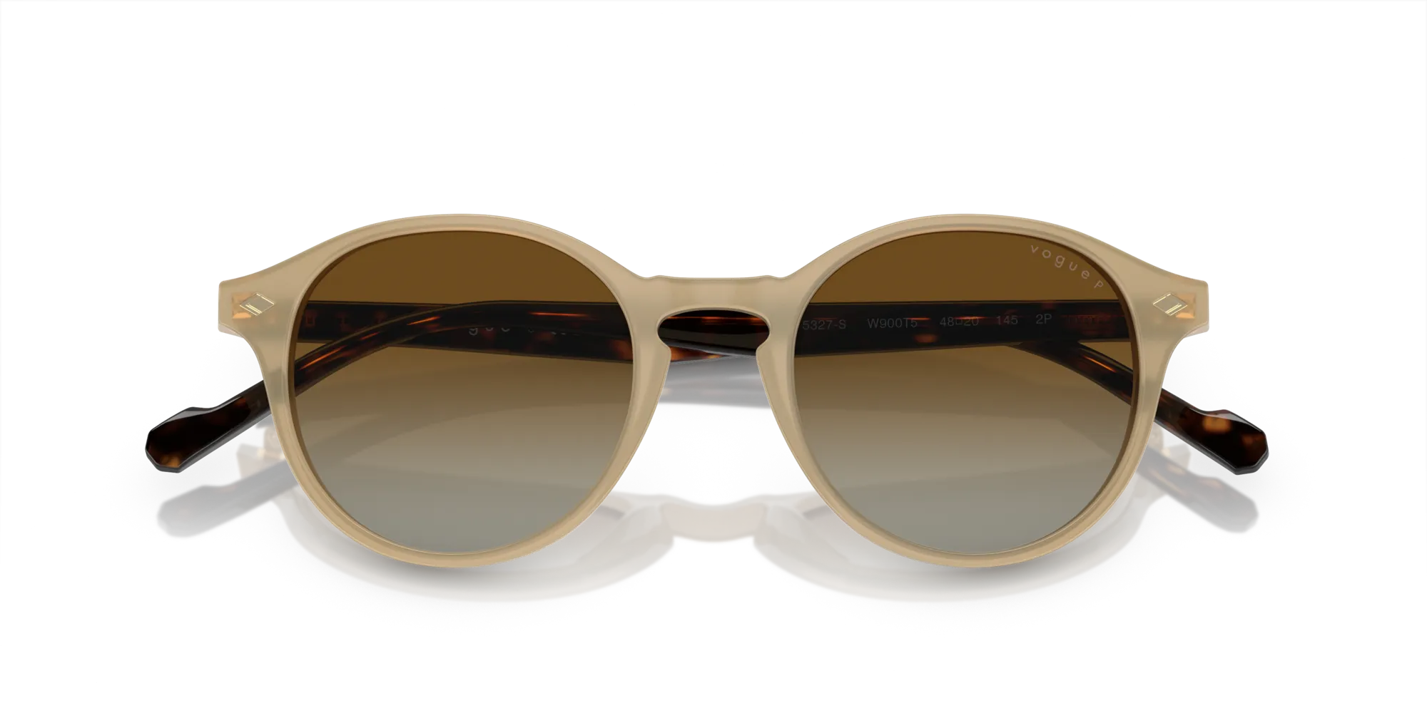 VOGUE EYEWEAR VO5327S W900T5 Occhiali da sole Acetato Marrone Marrone Pantos Polarizzata Sfumato - immagine 2