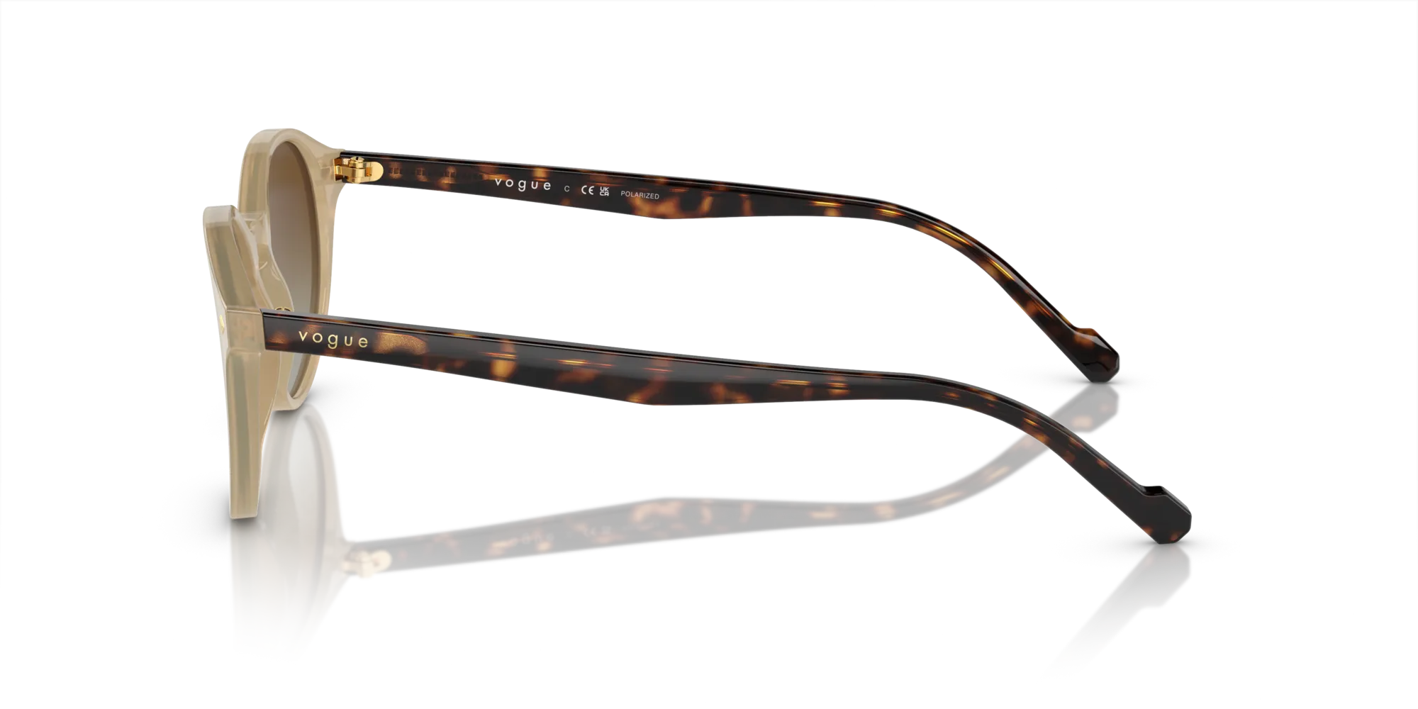 VOGUE EYEWEAR VO5327S W900T5 Occhiali da sole Acetato Marrone Marrone Pantos Polarizzata Sfumato - immagine 4