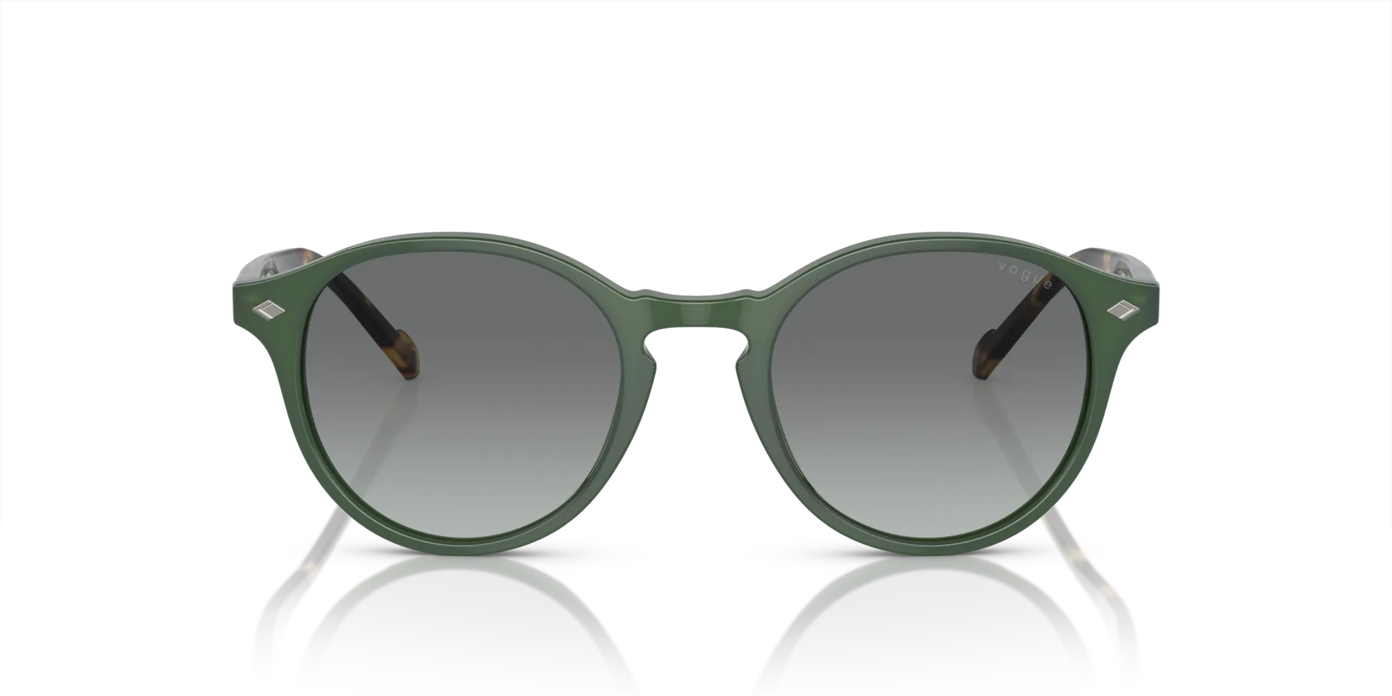 VOGUE EYEWEAR VO5327S 309211 Occhiali da sole Acetato Verde Grigio Pantos Normale Sfumato - immagine 3