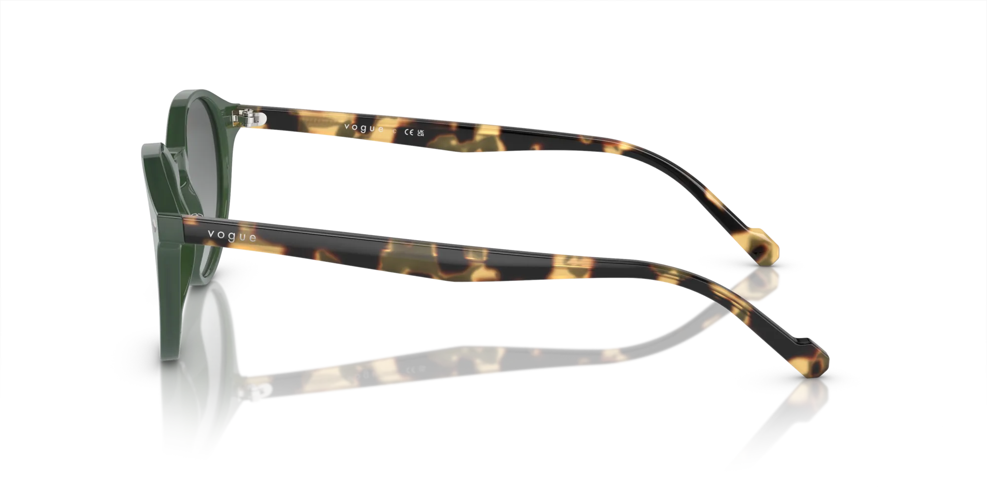 VOGUE EYEWEAR VO5327S 309211 Occhiali da sole Acetato Verde Grigio Pantos Normale Sfumato - immagine 4