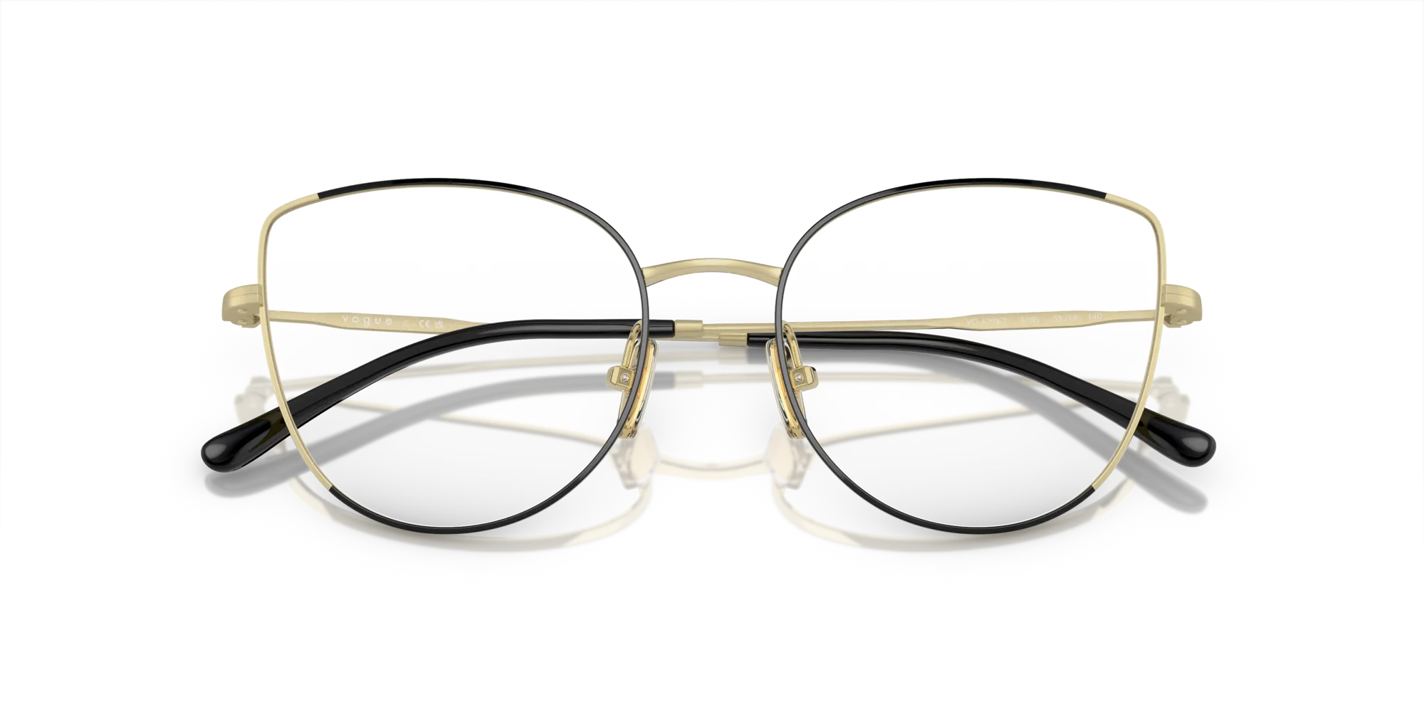 VOGUE EYEWEAR VO4298T 5195 Montature da vista Titanio Nero Cat Eye Normale - immagine 2