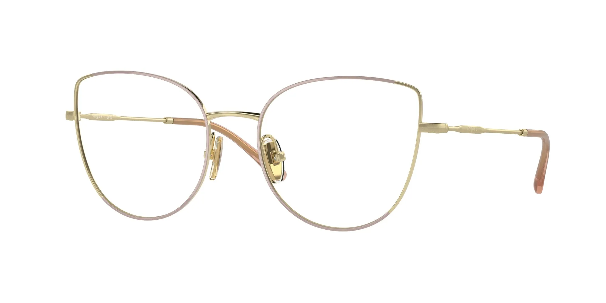 VOGUE EYEWEAR VO4298T 5193 Montature da vista Titanio Marrone Cat Eye Normale - immagine 1