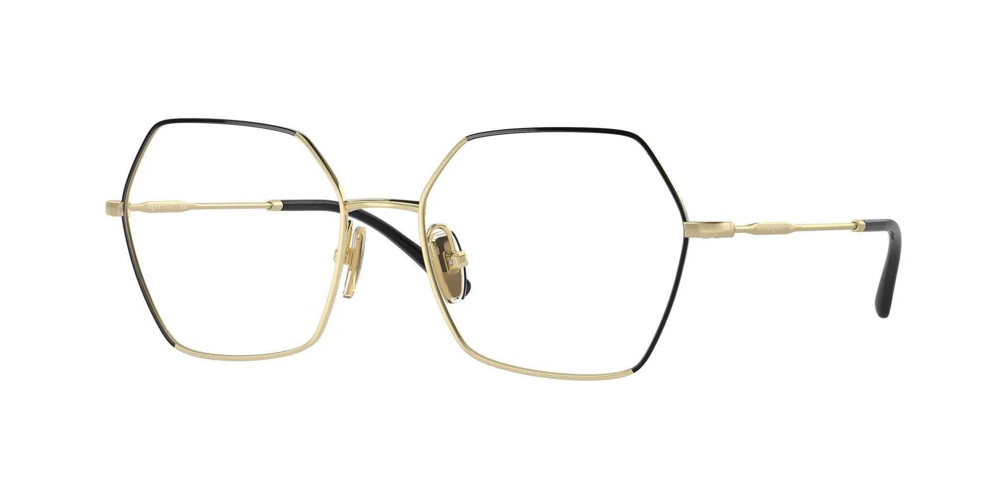 VOGUE EYEWEAR VO4297T 5195 Montature da vista Titanio Nero Geometrica Normale - immagine 1