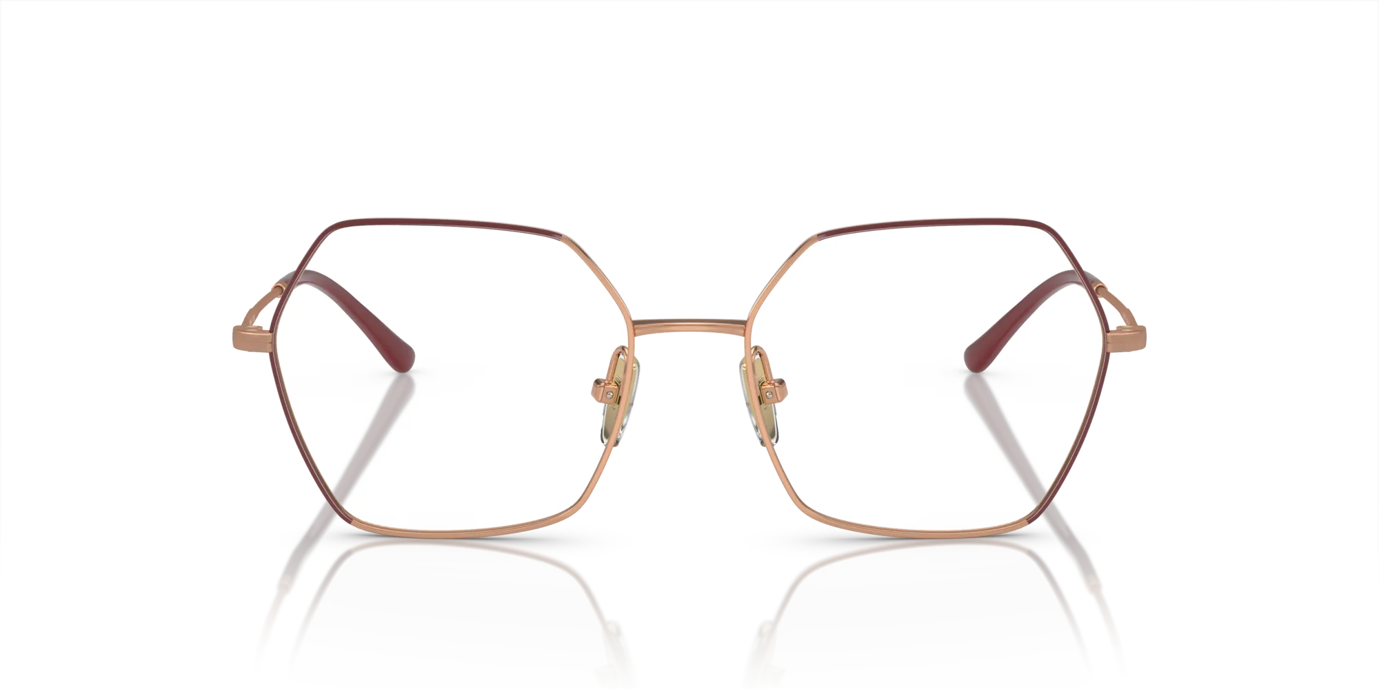 VOGUE EYEWEAR VO4297T 5194 Montature da vista Titanio Rosso Geometrica Normale - immagine 3