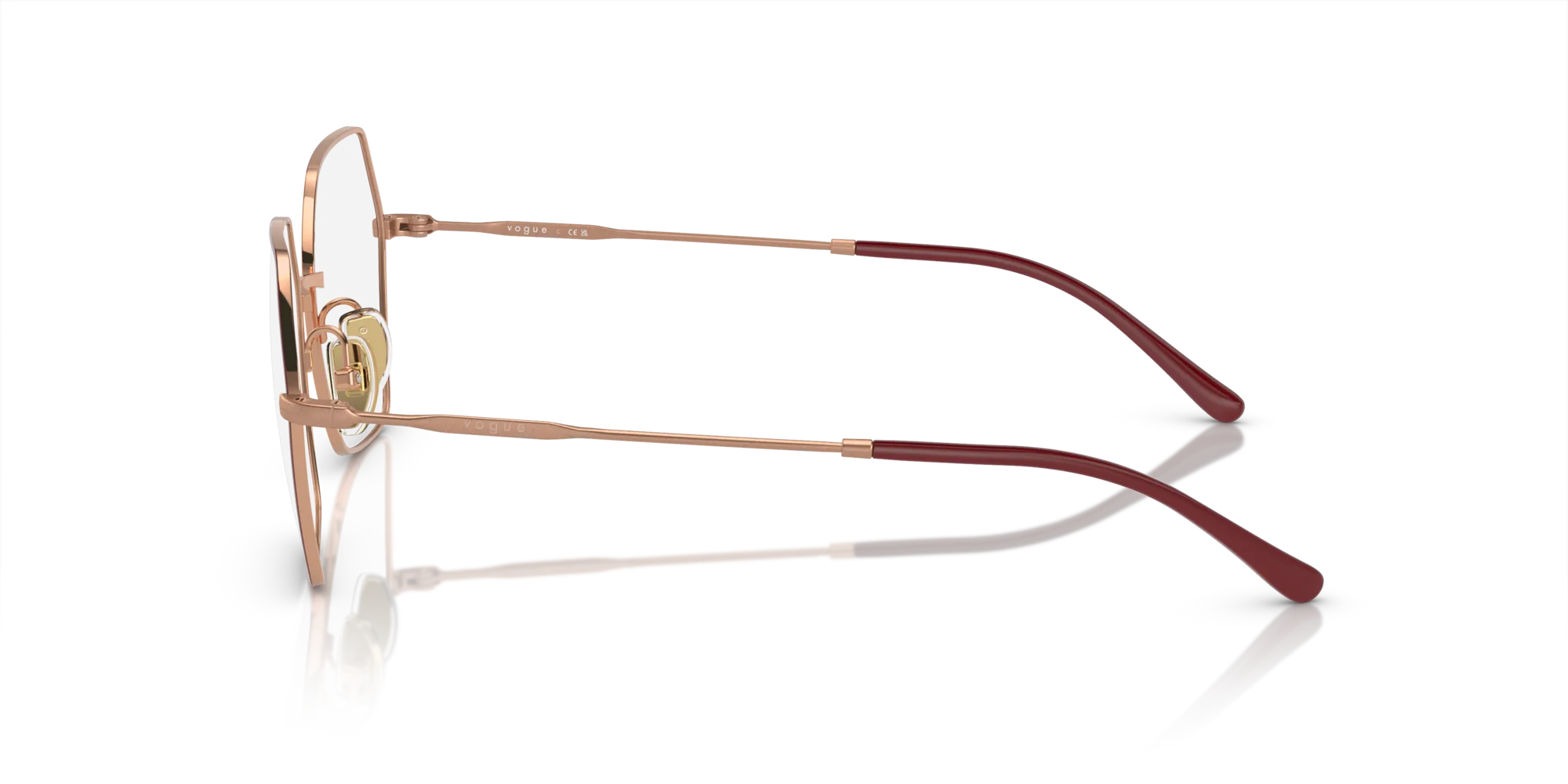 VOGUE EYEWEAR VO4297T 5194 Montature da vista Titanio Rosso Geometrica Normale - immagine 4