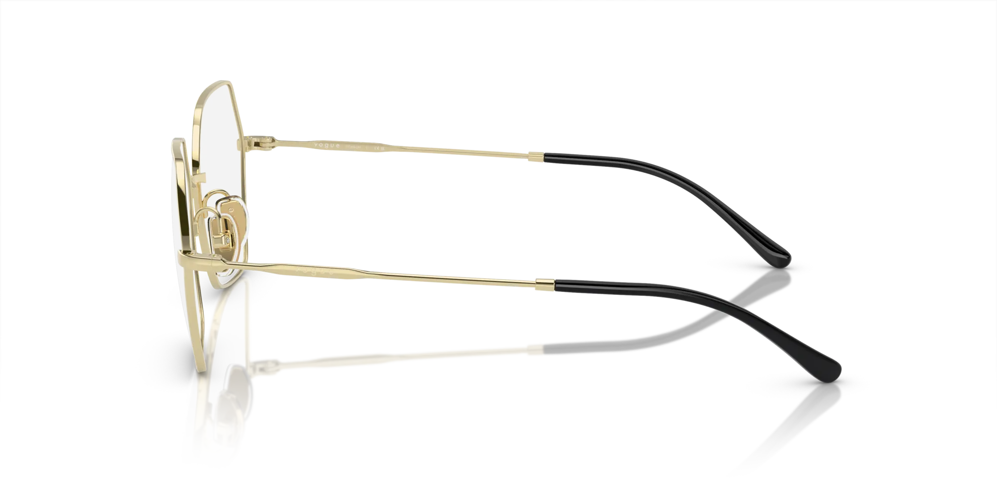 VOGUE EYEWEAR VO4297T 5191 Montature da vista Titanio Oro Geometrica Normale - immagine 4