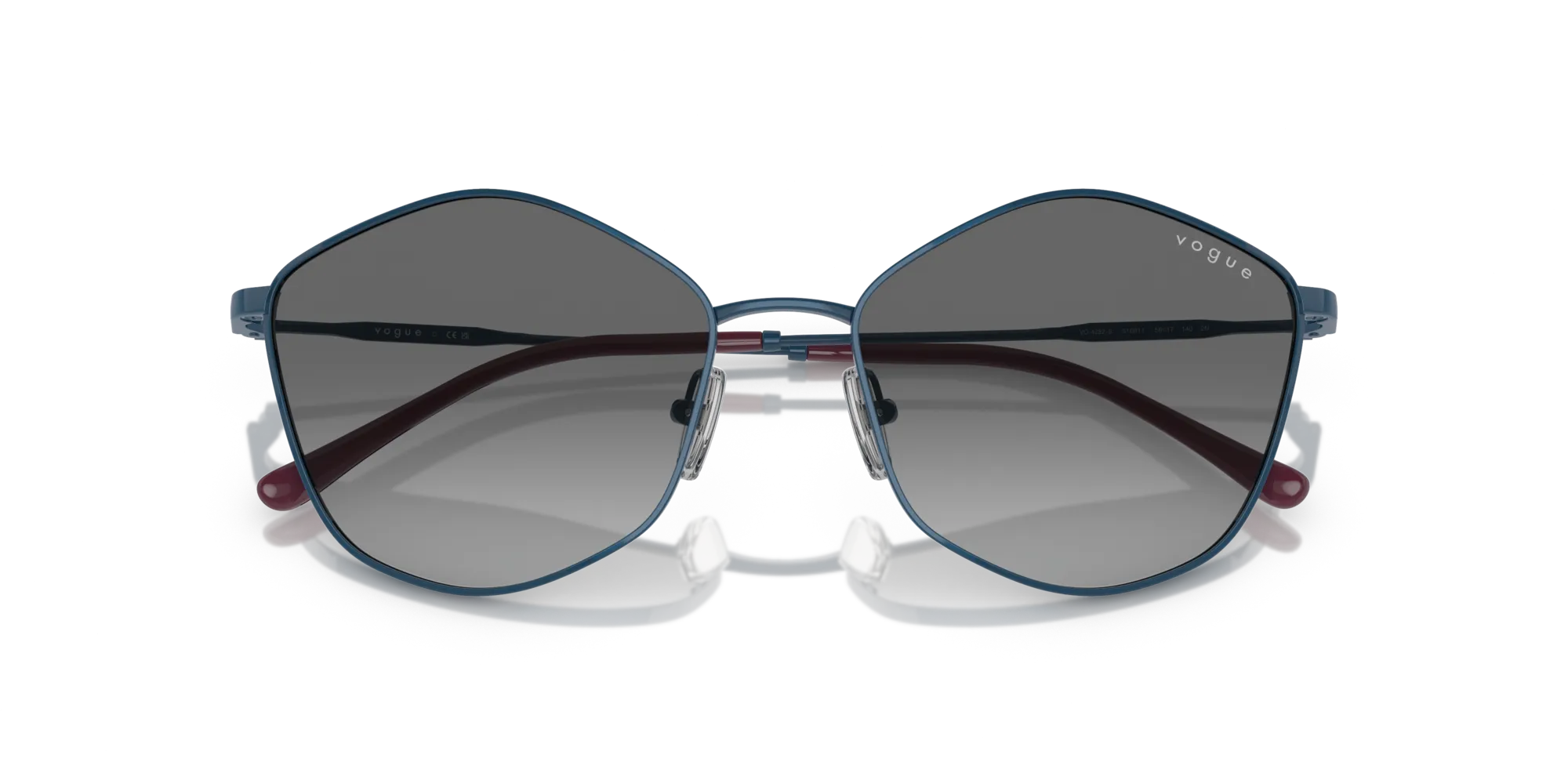 VOGUE EYEWEAR VO4282S 510811 Occhiali da sole Metallo Blu Grigio Geometrica Normale Sfumato - immagine 2