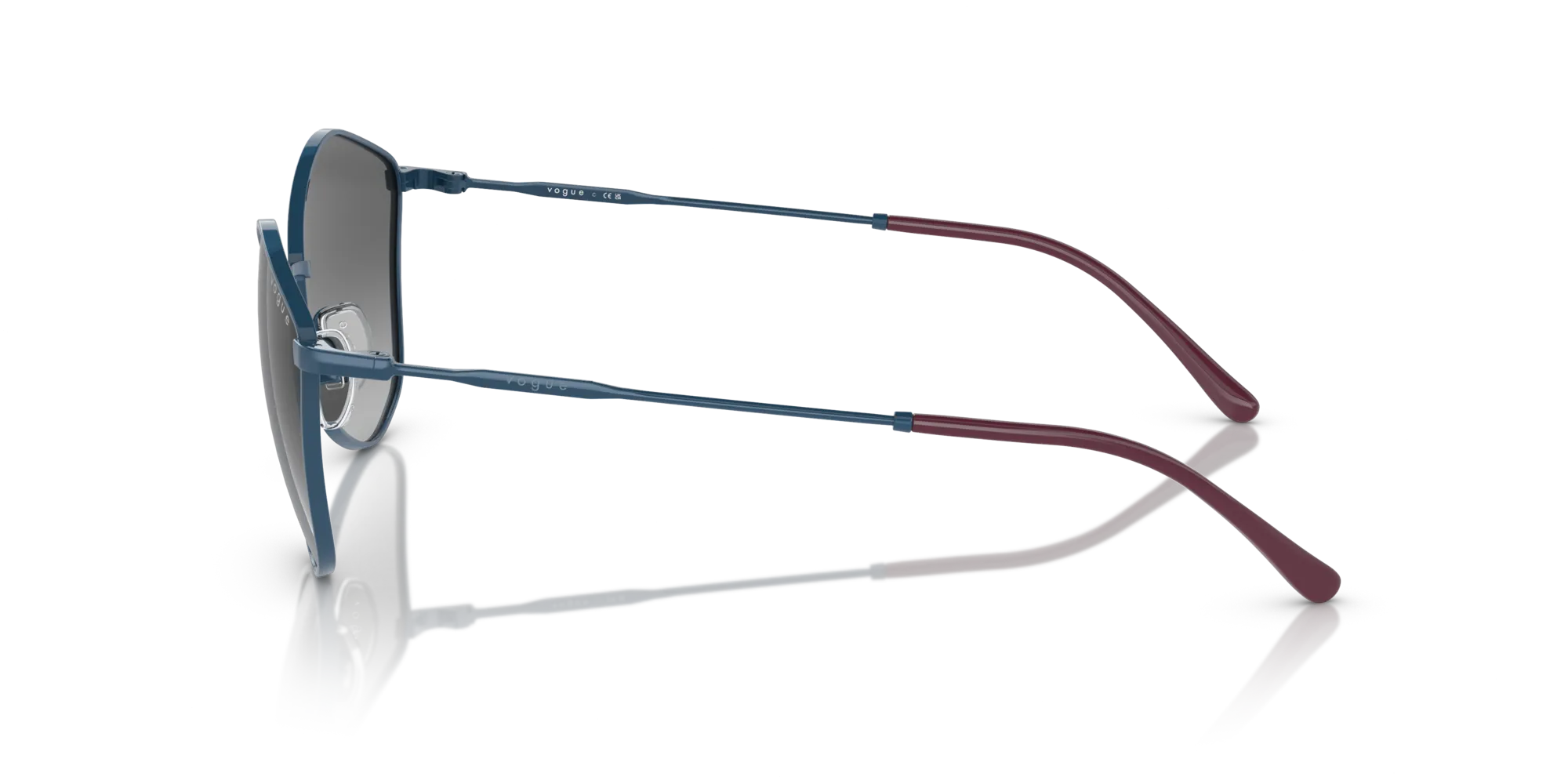 VOGUE EYEWEAR VO4282S 510811 Occhiali da sole Metallo Blu Grigio Geometrica Normale Sfumato - immagine 4