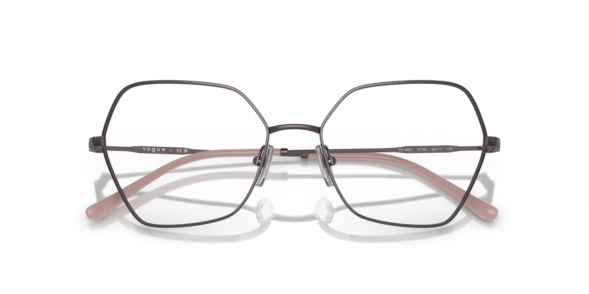 VOGUE EYEWEAR VO4281 5149 Montature da vista Metallo Viola Geometrica Normale - immagine 2
