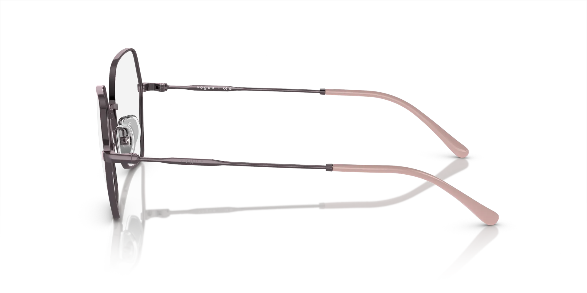 VOGUE EYEWEAR VO4281 5149 Montature da vista Metallo Viola Trasparente Geometrica Normale - immagine 4