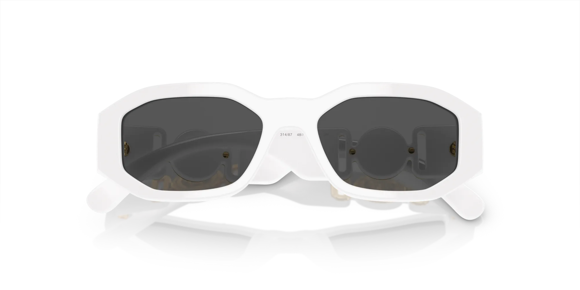 Versace VK4429U 314/87 Occhiali da sole Acetato Bianco Grigio Geometrica Normale - immagine 2