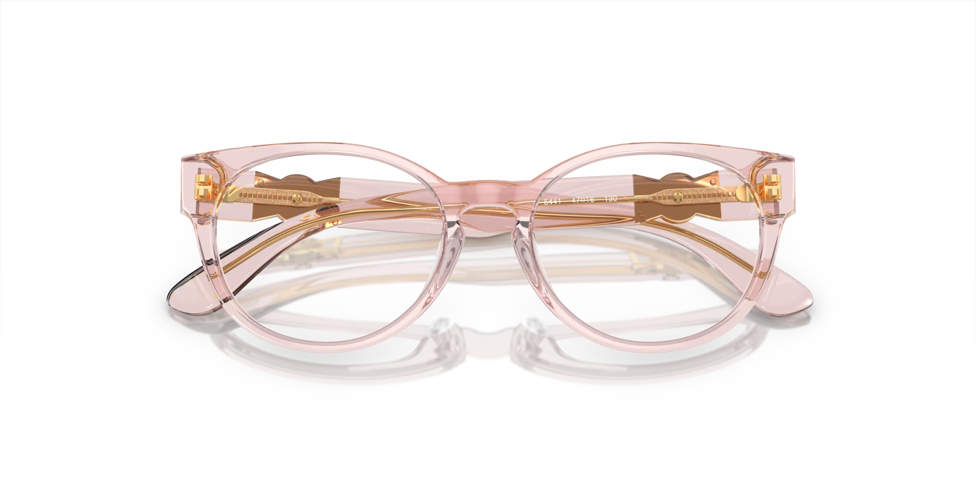 Versace VK3323U 5441 Montature da vista Acetato Rosa Rotonda Normale - immagine 2