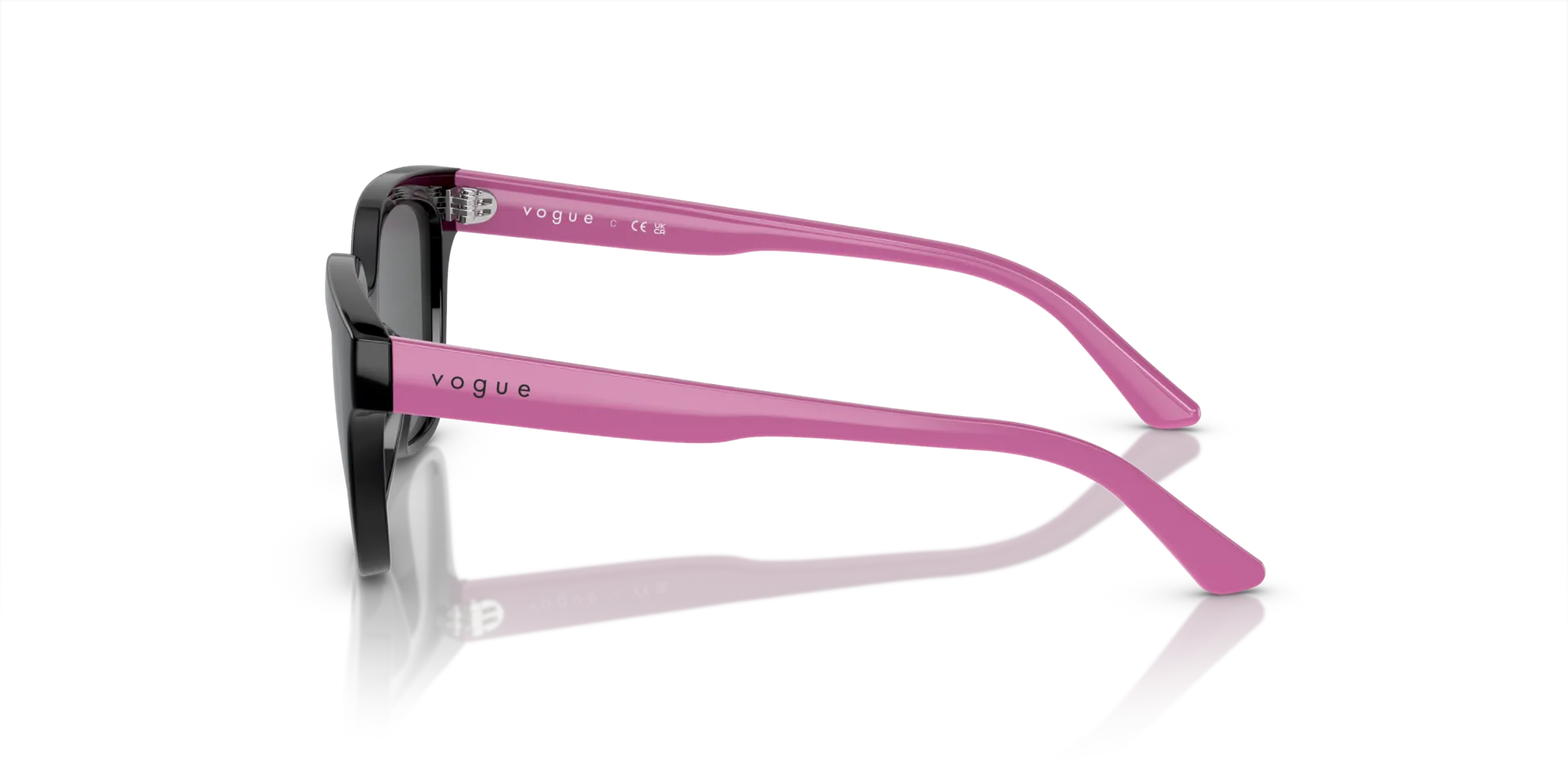 VOGUE EYEWEAR VJ2021 W44/87 Occhiali da sole bambino Nylon Nero Grigio Geometrica Normale - immagine 4