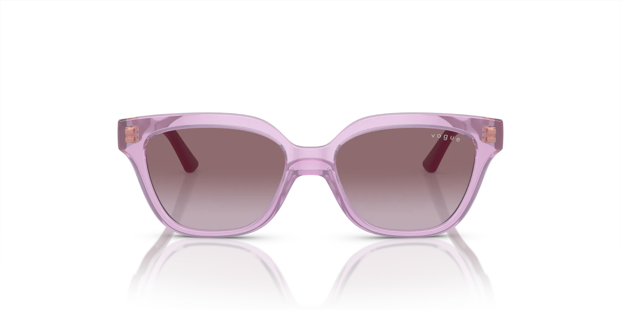 VOGUE EYEWEAR VJ2021 27808H Occhiali da sole bambino Nylon Rosa Viola Geometrica Normale Sfumato - immagine 3