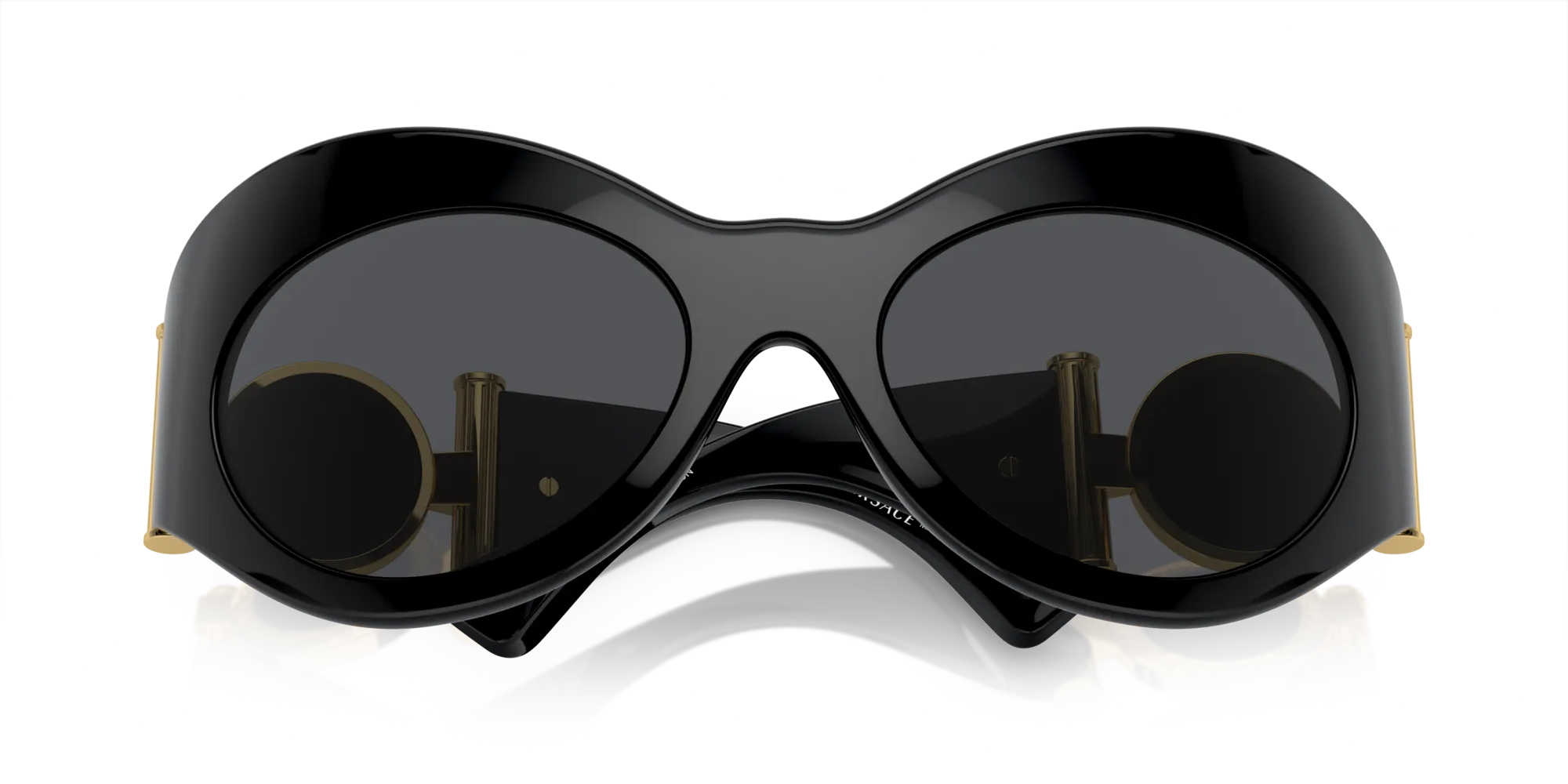 Versace VE4462 GB1/87 Occhiali da sole Iniettato Nero Grigio Geometrica Normale - immagine 2