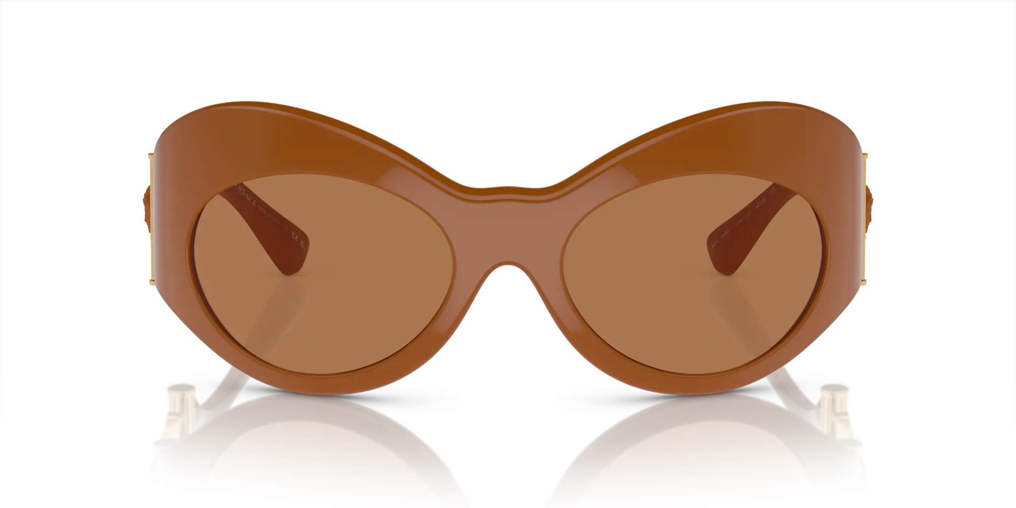 Versace VE4462 544773 Occhiali da sole Plastica Marrone Rame Geometrica Normale - immagine 3