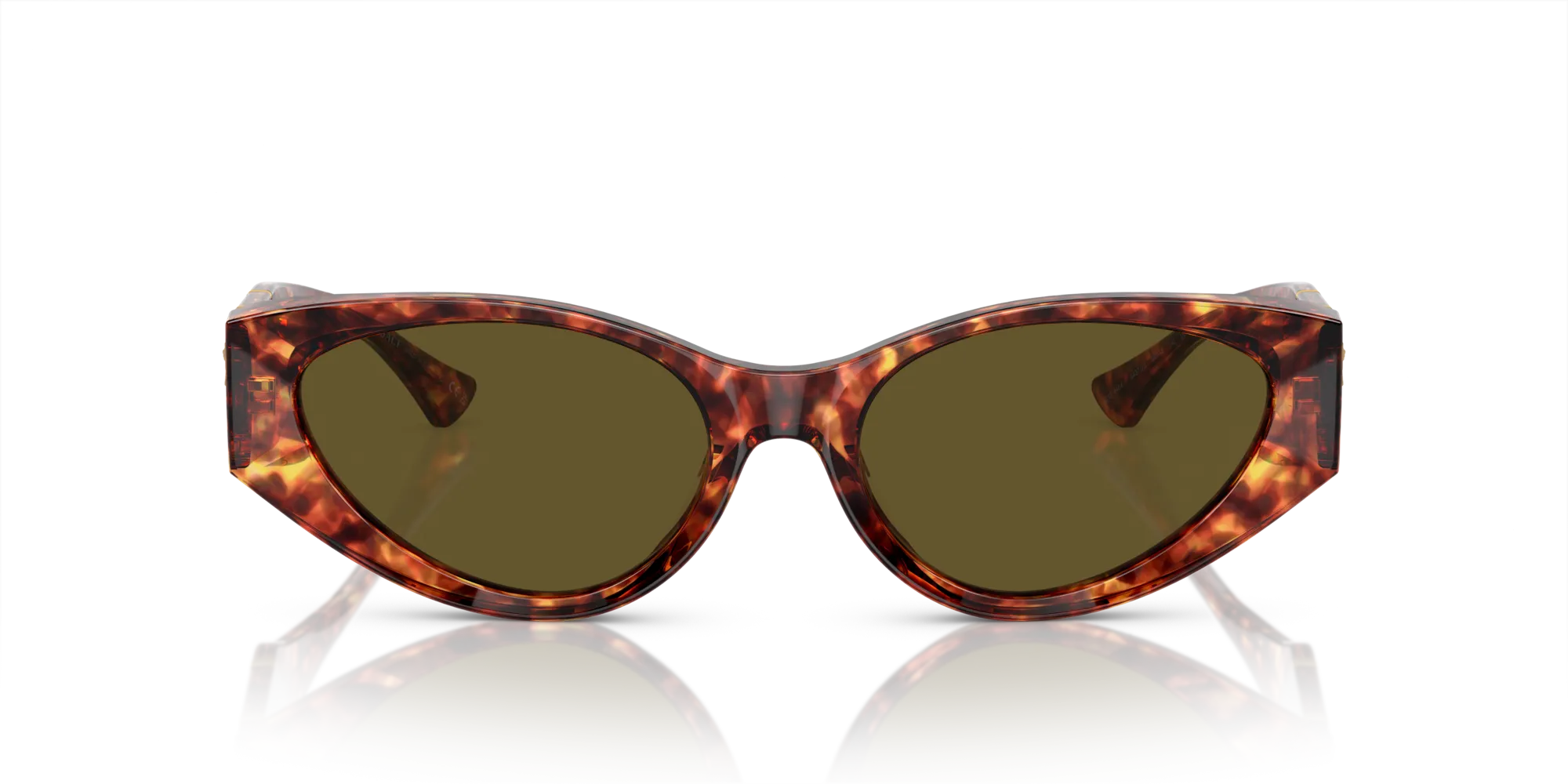 Versace VE4454 543773 Occhiali da sole Acetato Tartaruga Marrone Cat Eye Normale - immagine 3