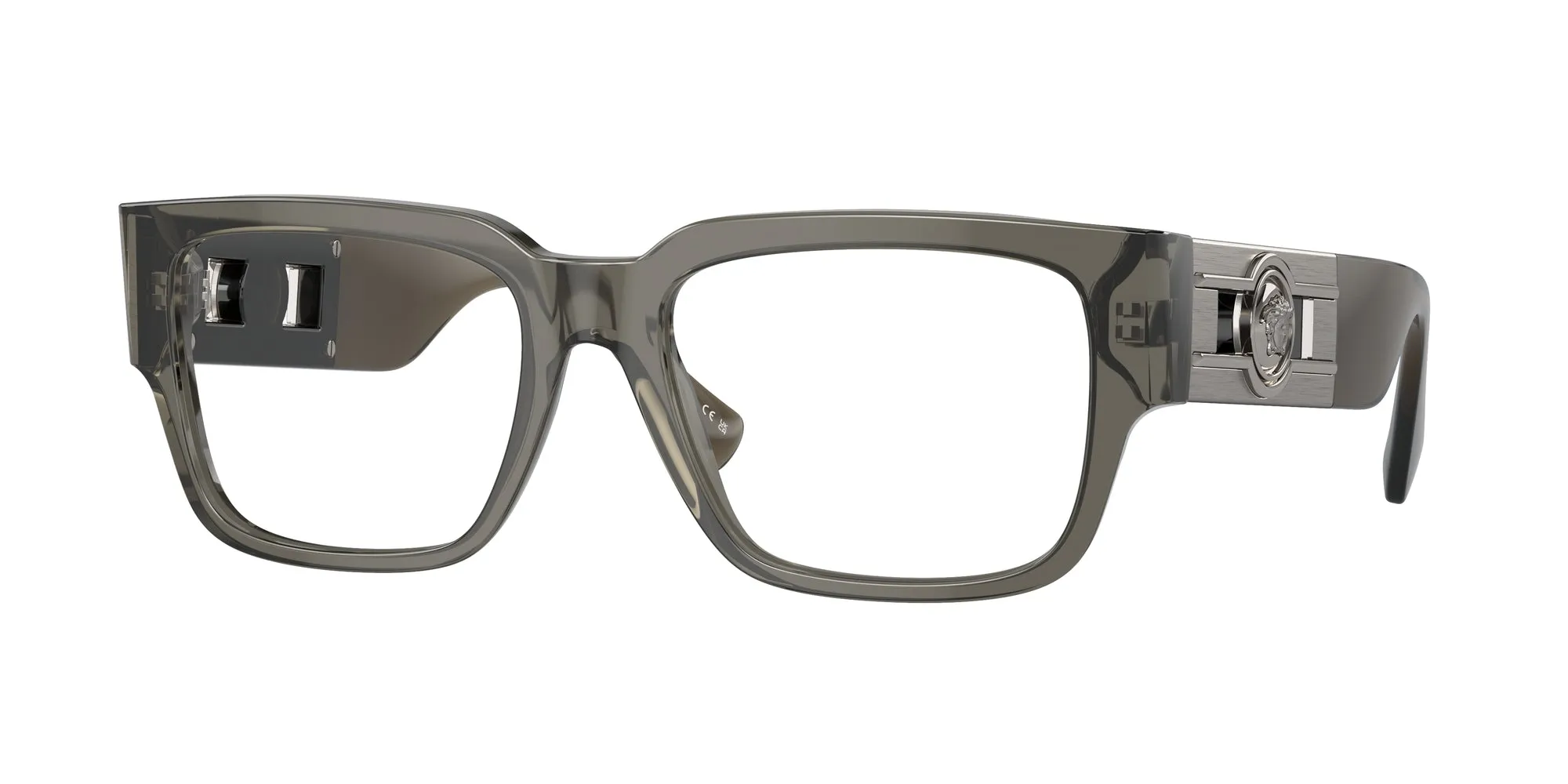 Versace VE3350 5436 Montature da vista Acetato Grigio Squadrata - immagine 1