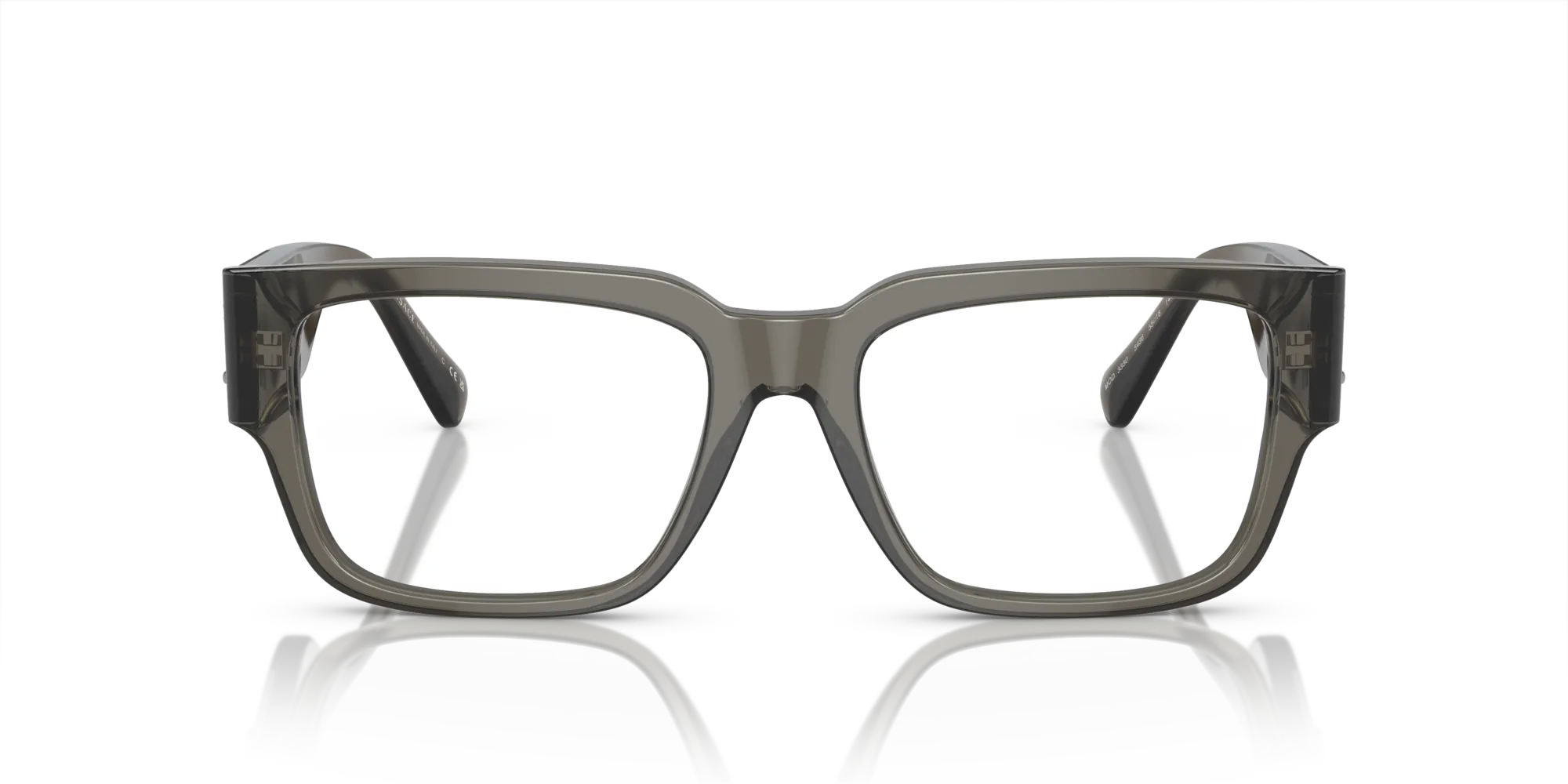 Versace VE3350 5436 Montature da vista Acetato Grigio Trasparente Squadrata Normale - immagine 3