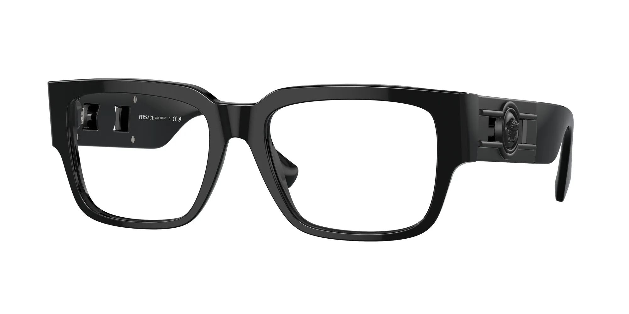 Versace VE3350 5360 Montature da vista Acetato Nero Squadrata Normale - immagine 1