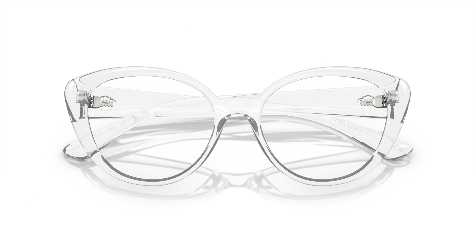 Versace VE3349U 148 Montature da vista Iniettato Trasparente Trasparente Rotonda Normale - immagine 2