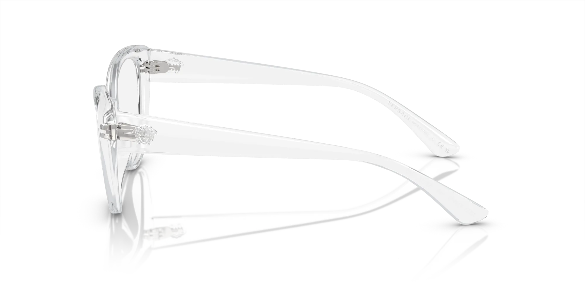 Versace VE3349U 148 Montature da vista Iniettato Trasparente Trasparente Rotonda Normale - immagine 4