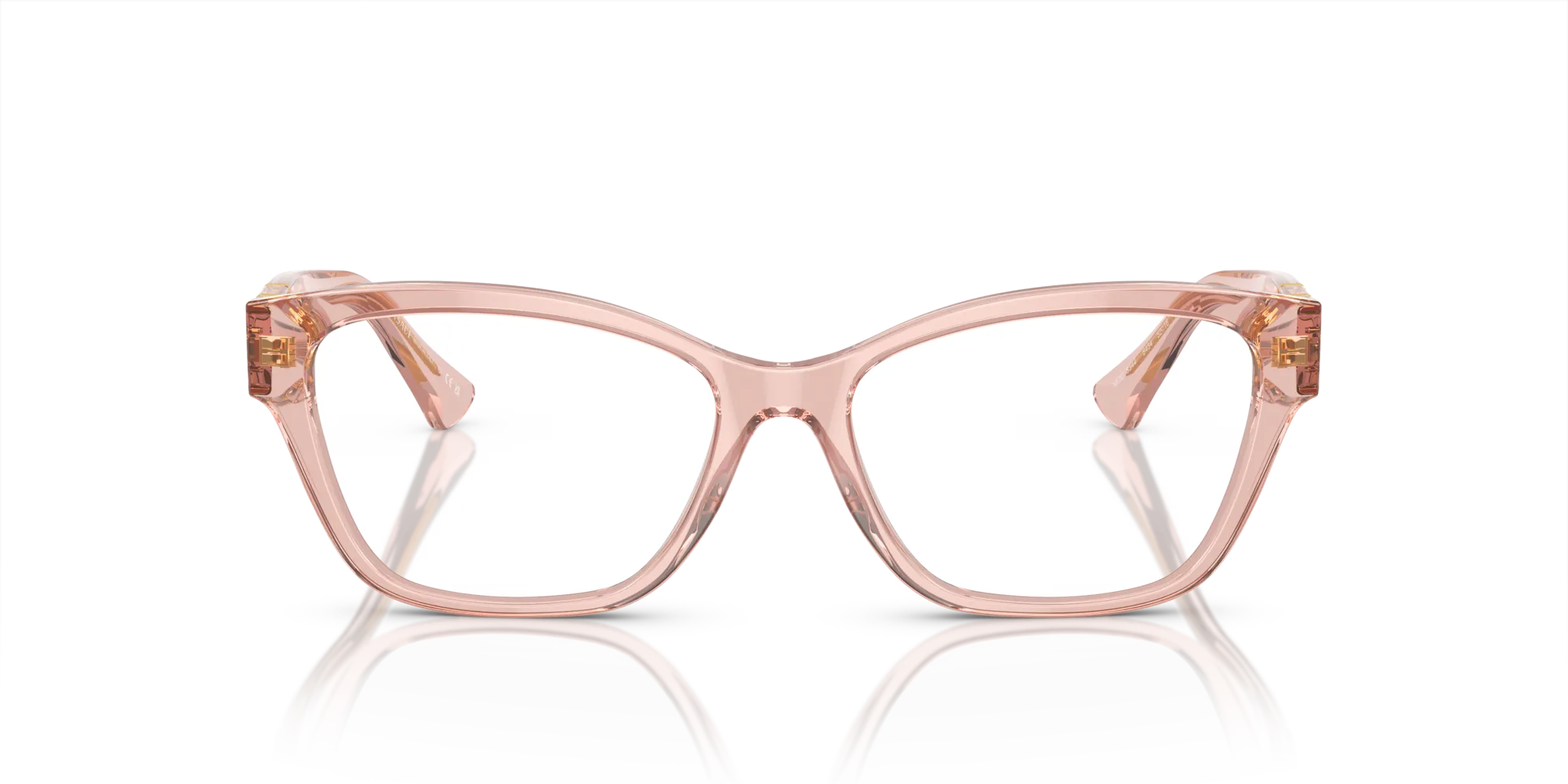 Versace VE3344 5434 Montature da vista Acetato Marrone Trasparente Cat Eye Normale - immagine 3
