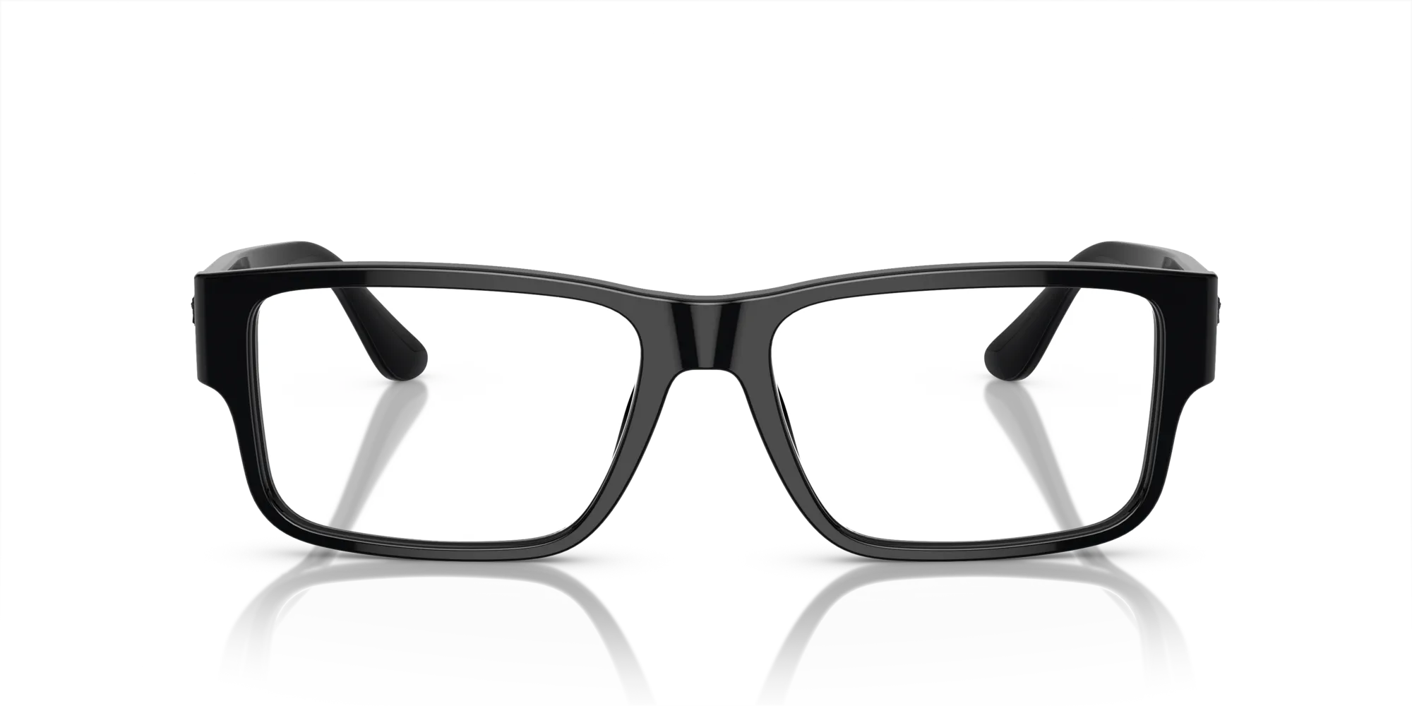Versace VE3342 GB1 Montature da vista Acetato Nero Trasparente Squadrata Normale - immagine 3