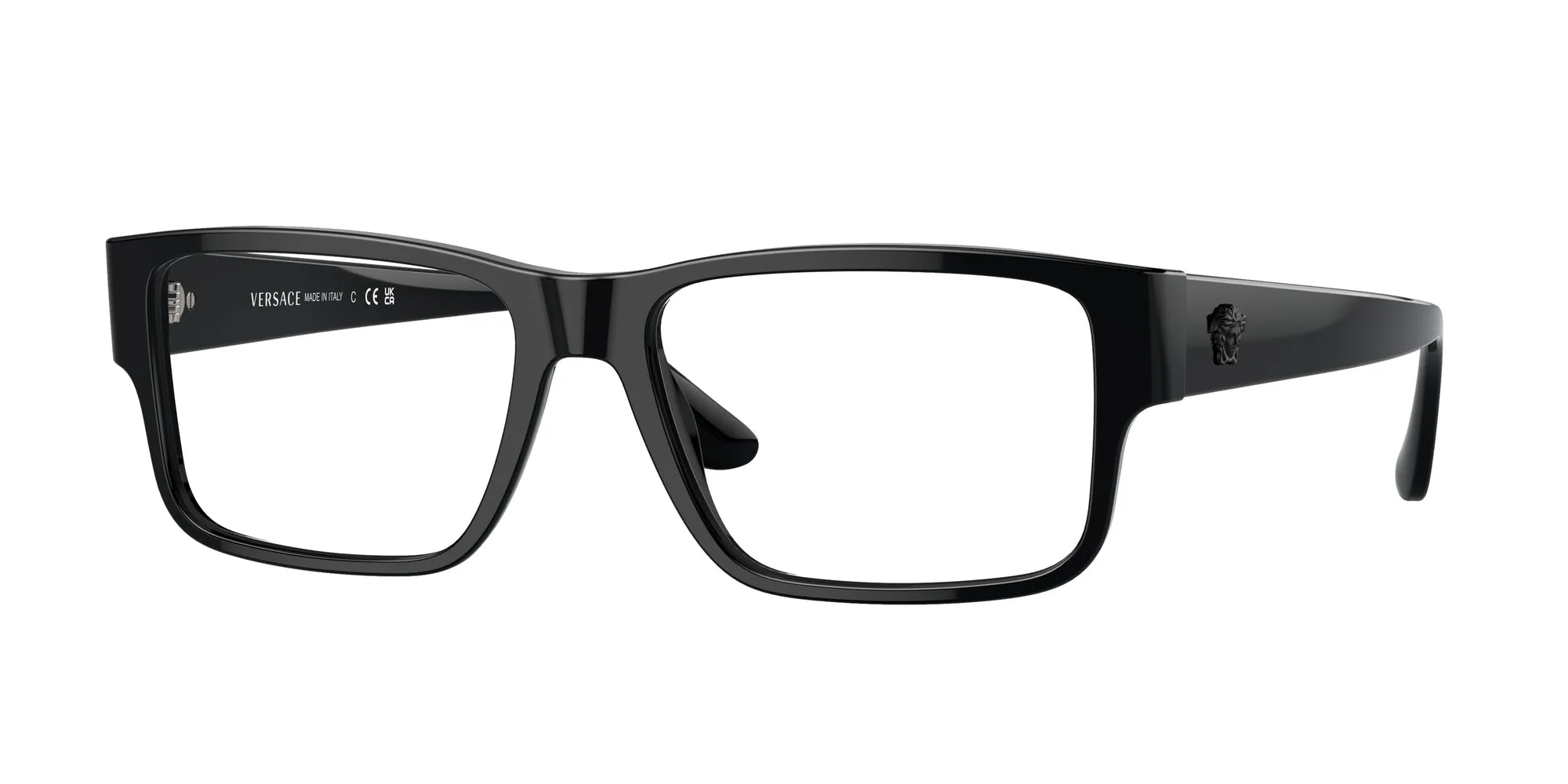 Versace VE3342 GB1 Montature da vista Acetato Nero Squadrata Normale - immagine 1