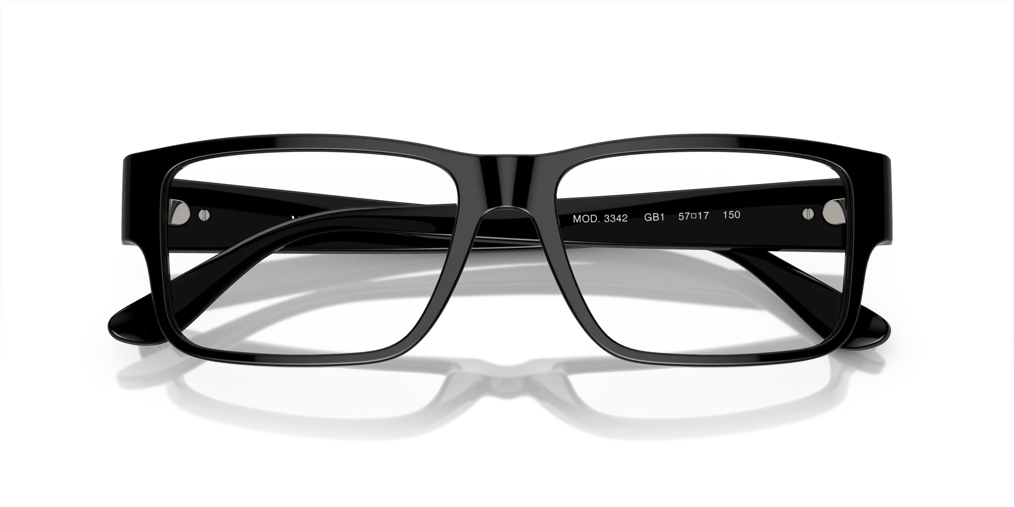 Versace VE3342 GB1 Montature da vista Acetato Nero Squadrata Normale - immagine 2
