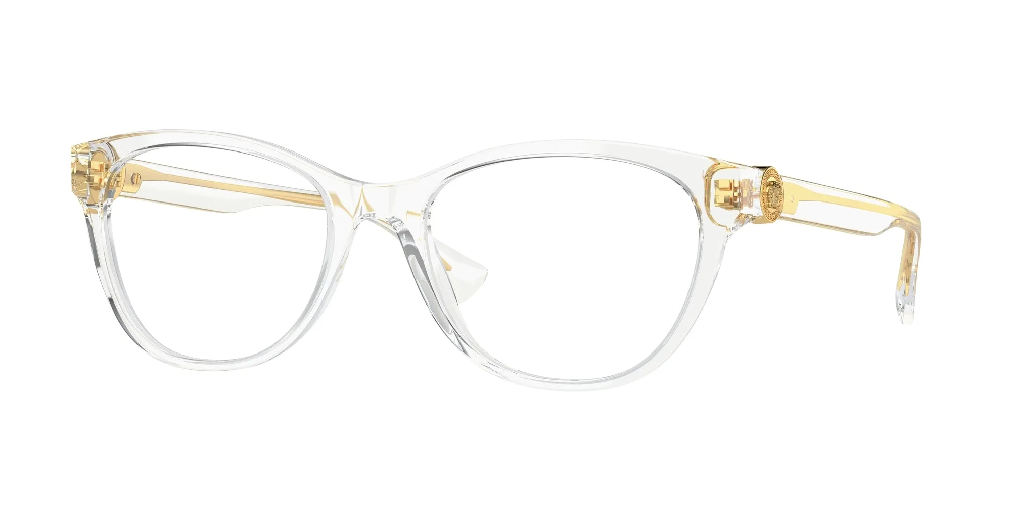 Versace VE3330 148 Montature da vista Acetato Trasparente Trasparente Cat Eye Normale - immagine 1