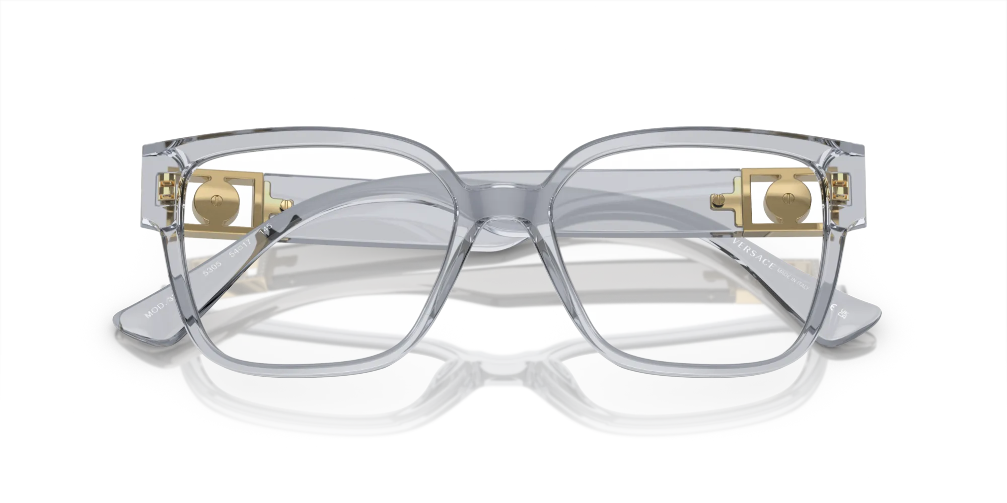 Versace VE3329B 5305 Montature da vista Acetato Grigio Squadrata Normale - immagine 2
