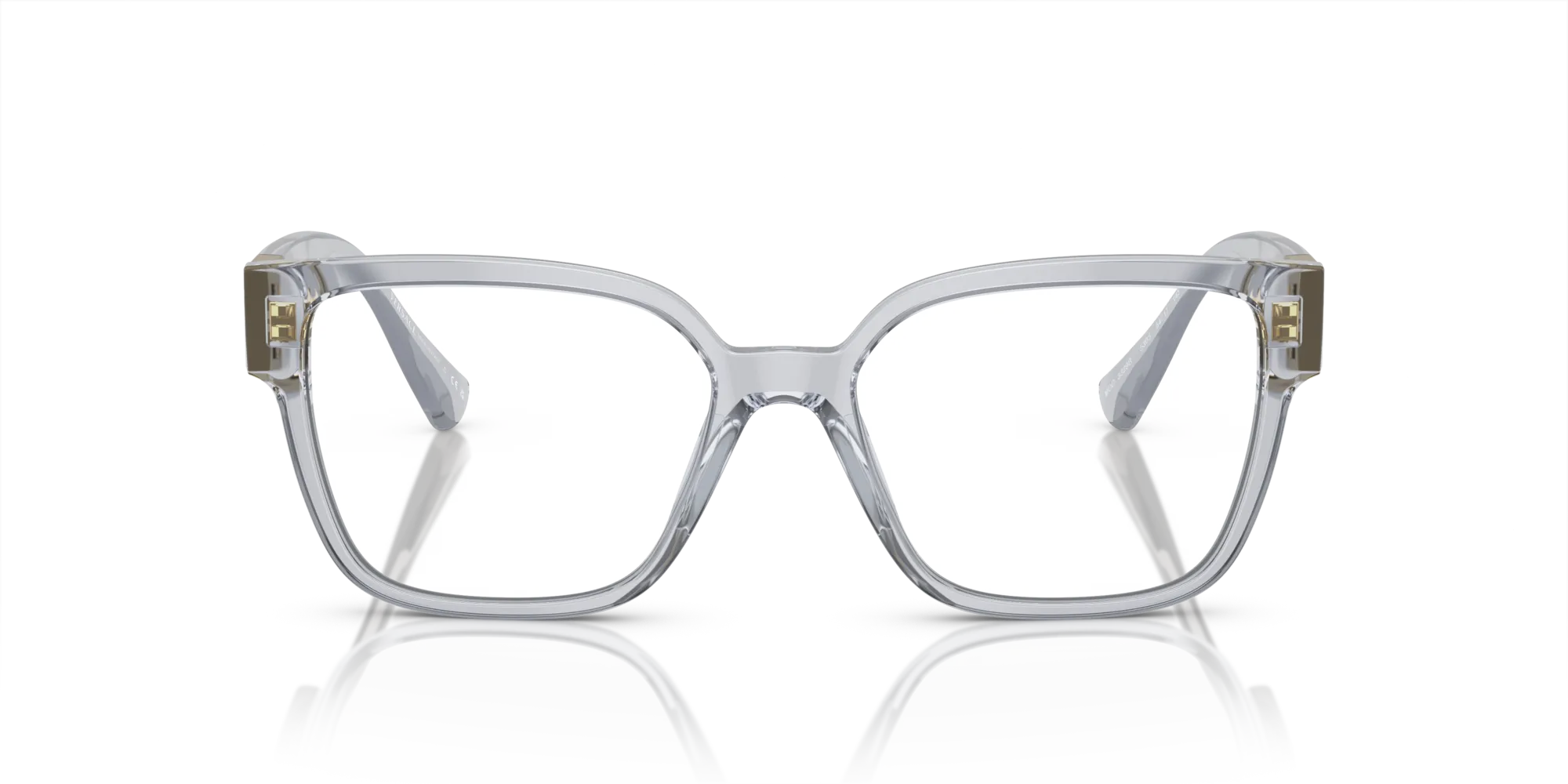 Versace VE3329B 5305 Montature da vista Acetato Grigio Trasparente Squadrata Normale - immagine 3