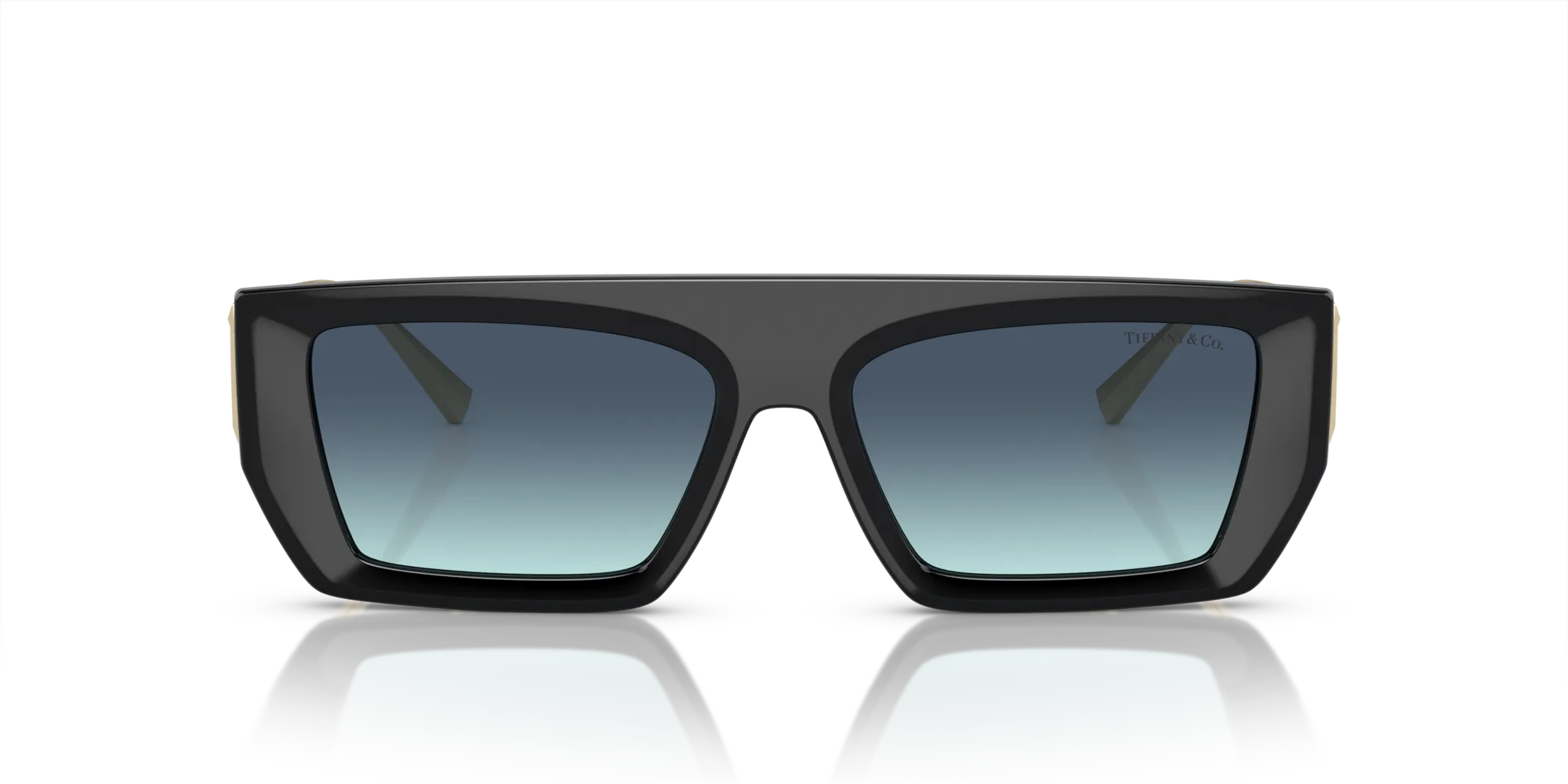 Tiffany TF4214U 83429S Occhiali da sole Iniettato Nero Blu Squadrata Normale Sfumato - immagine 3