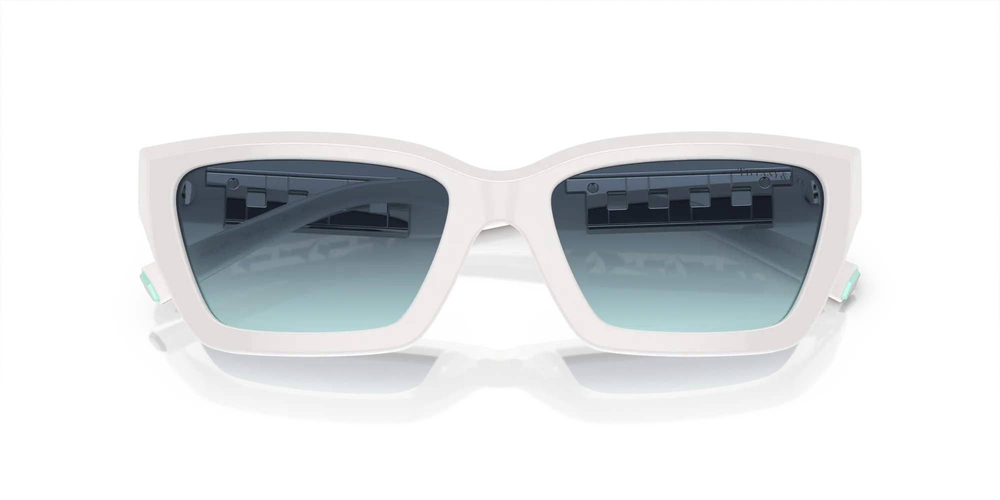 Tiffany TF4213 83929S Occhiali da sole Acetato Bianco Blu Squadrata Normale Sfumato - immagine 2