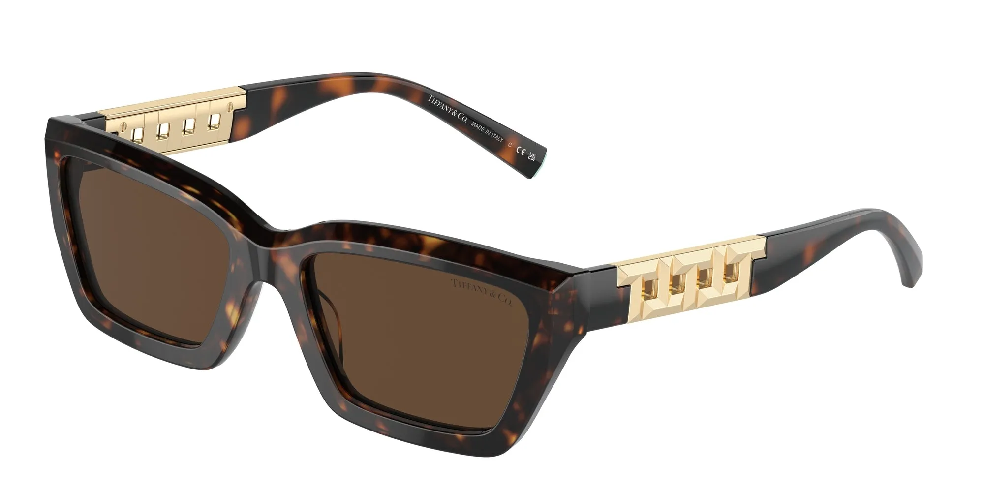 Tiffany TF4213 80153G Occhiali da sole Acetato Tartaruga Marrone Squadrata Normale - immagine 1