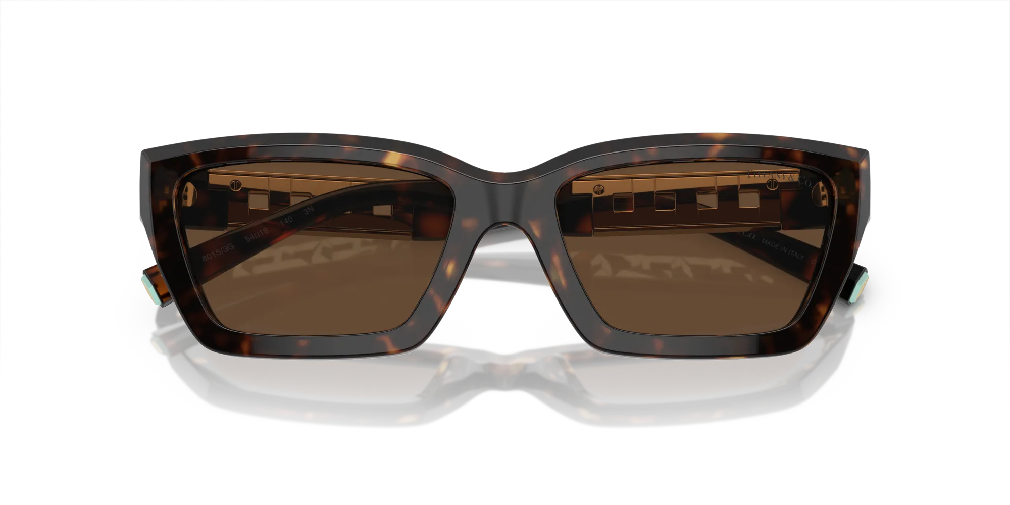 Tiffany TF4213 80153G Occhiali da sole Acetato Tartaruga Marrone Squadrata Normale - immagine 2