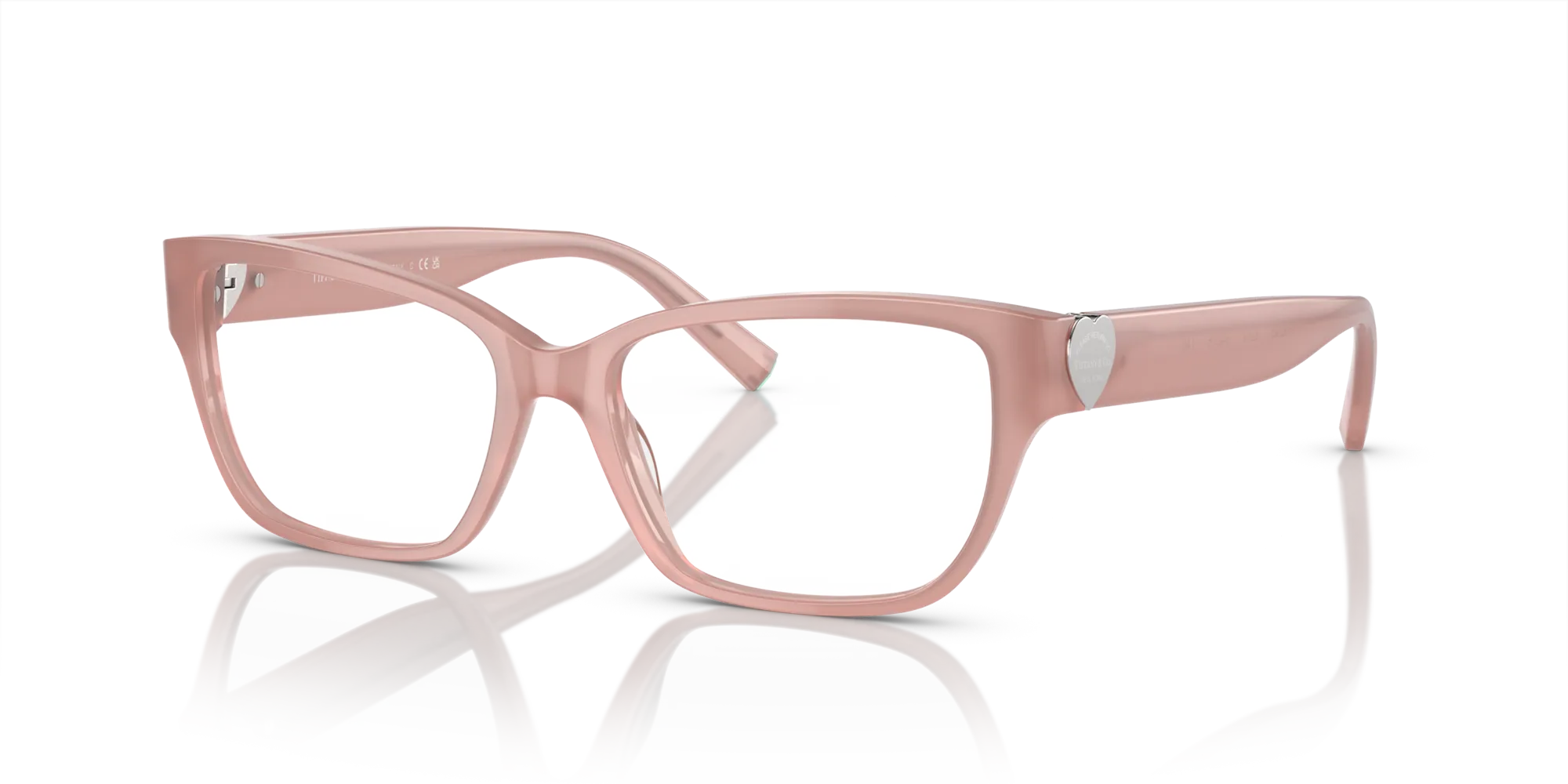 Tiffany TF2245 8395 Montature da vista Acetato Rosa Trasparente Squadrata Normale - immagine 4