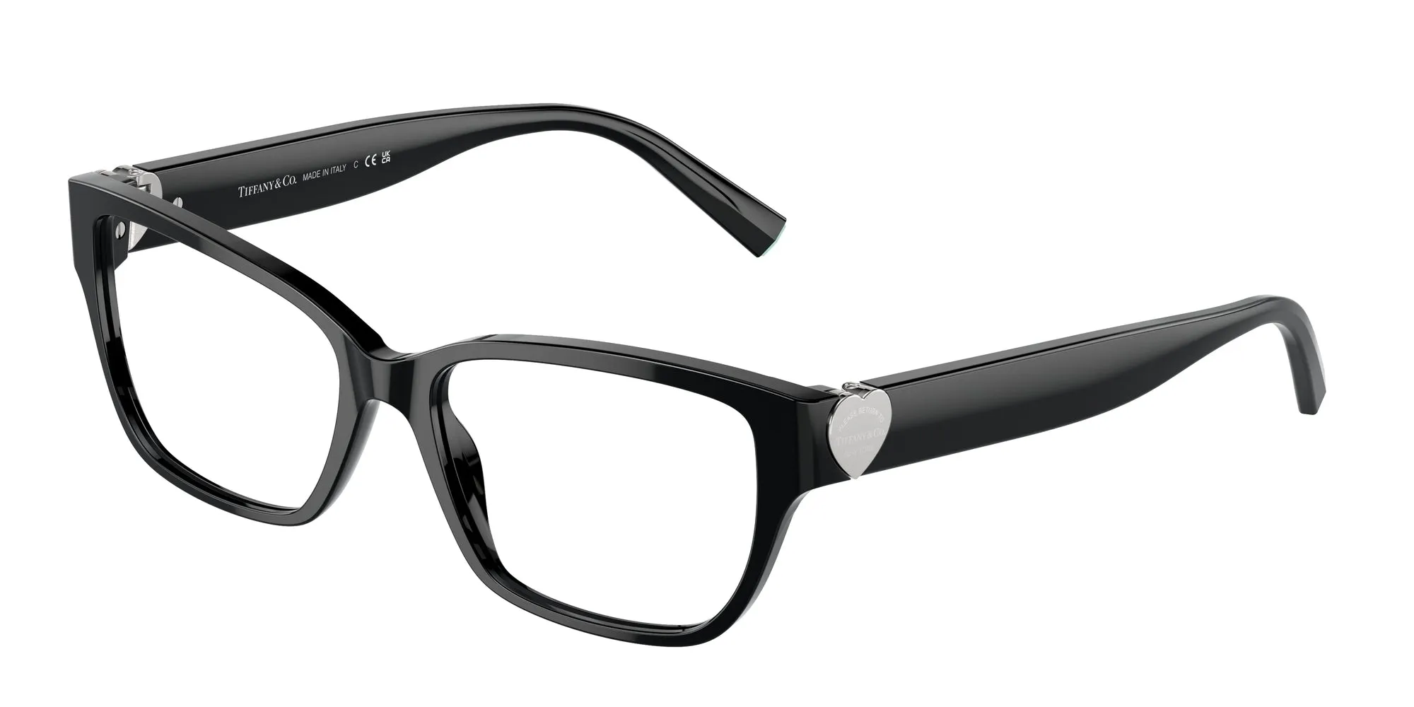 Tiffany TF2245 8001 Montature da vista Acetato Nero Trasparente Squadrata Normale - immagine 1