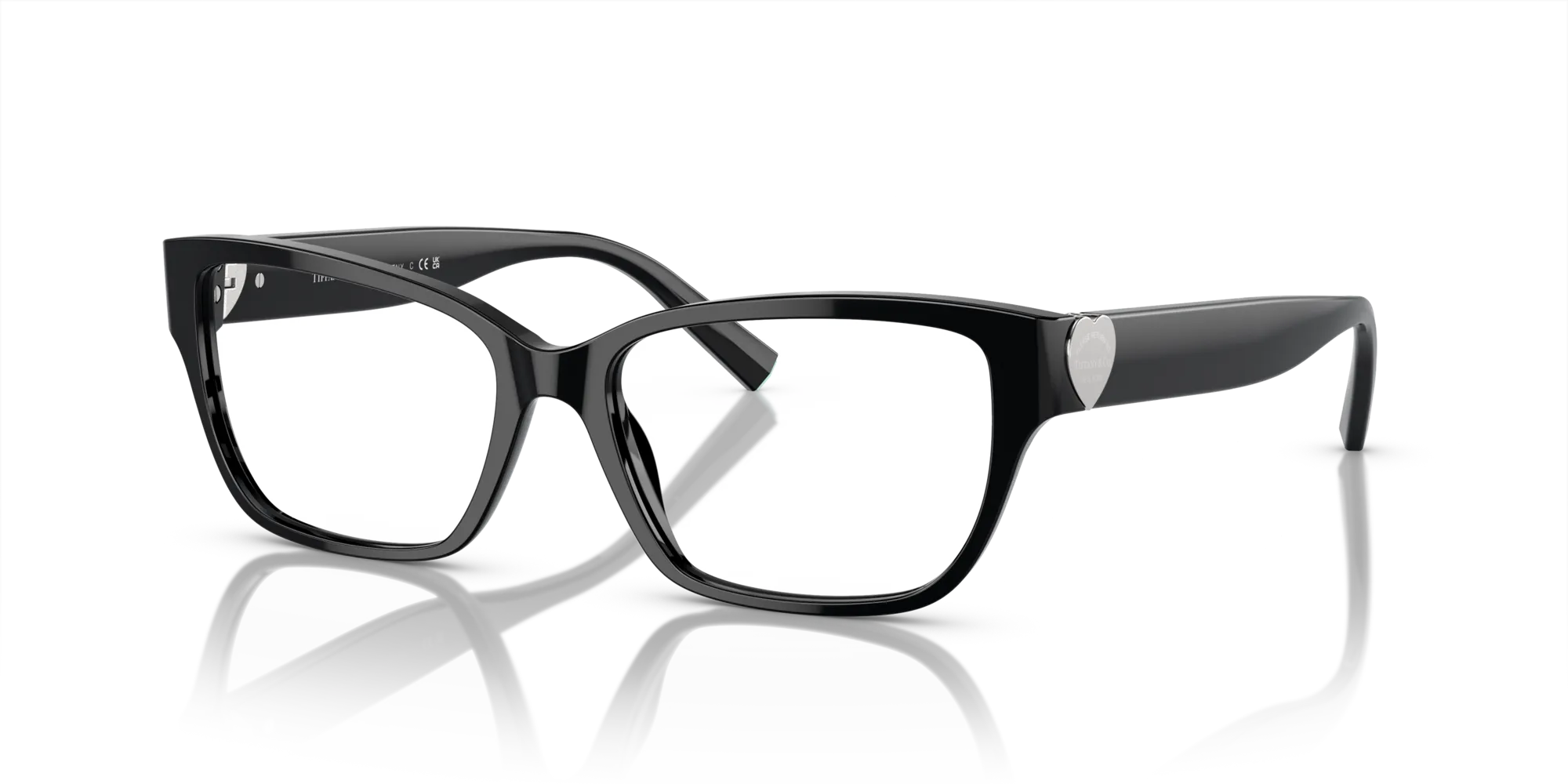 Tiffany TF2245 8001 Montature da vista Acetato Nero Trasparente Squadrata Normale - immagine 4