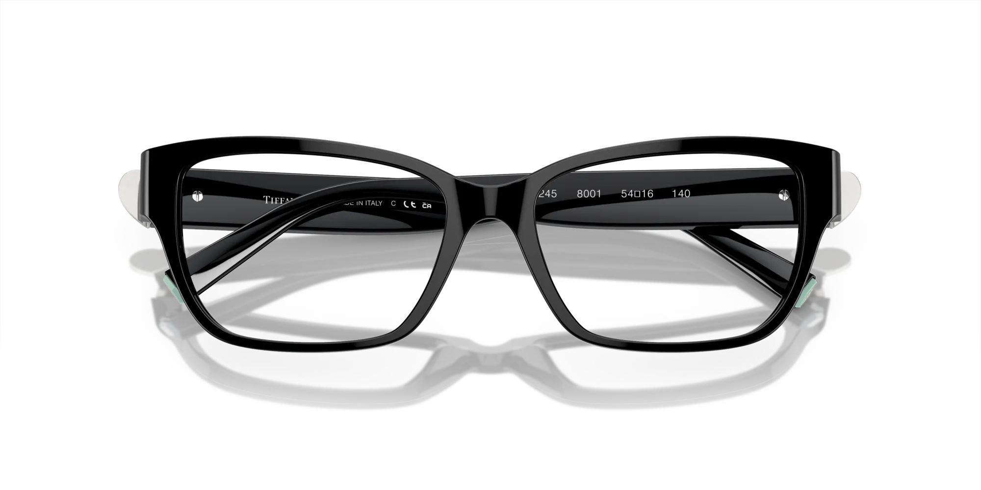 Tiffany TF2245 8001 Montature da vista Acetato Nero Squadrata Normale - immagine 2