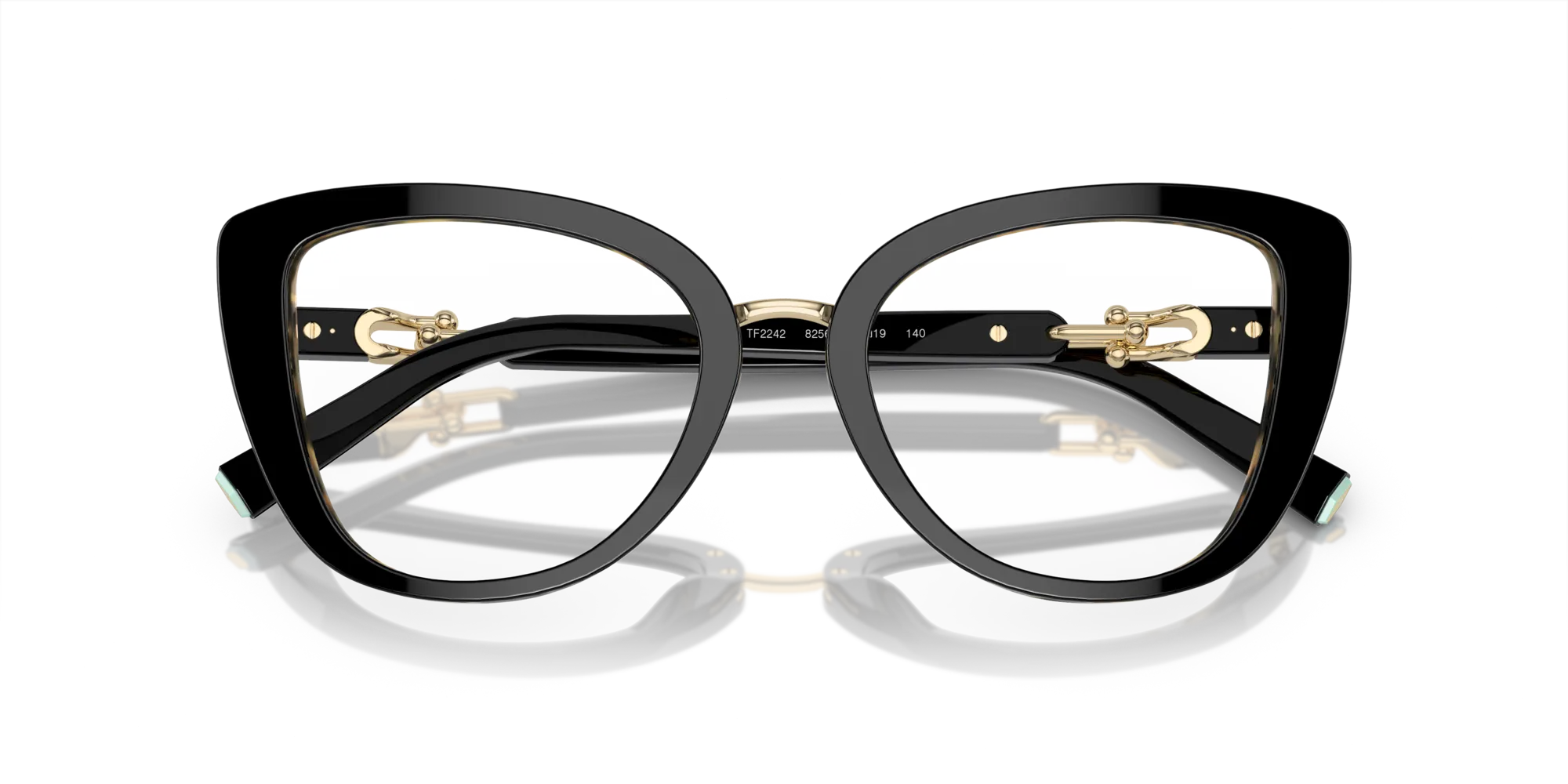 Tiffany TF2242 8256 Montature da vista Acetato Nero Cat Eye Normale - immagine 2