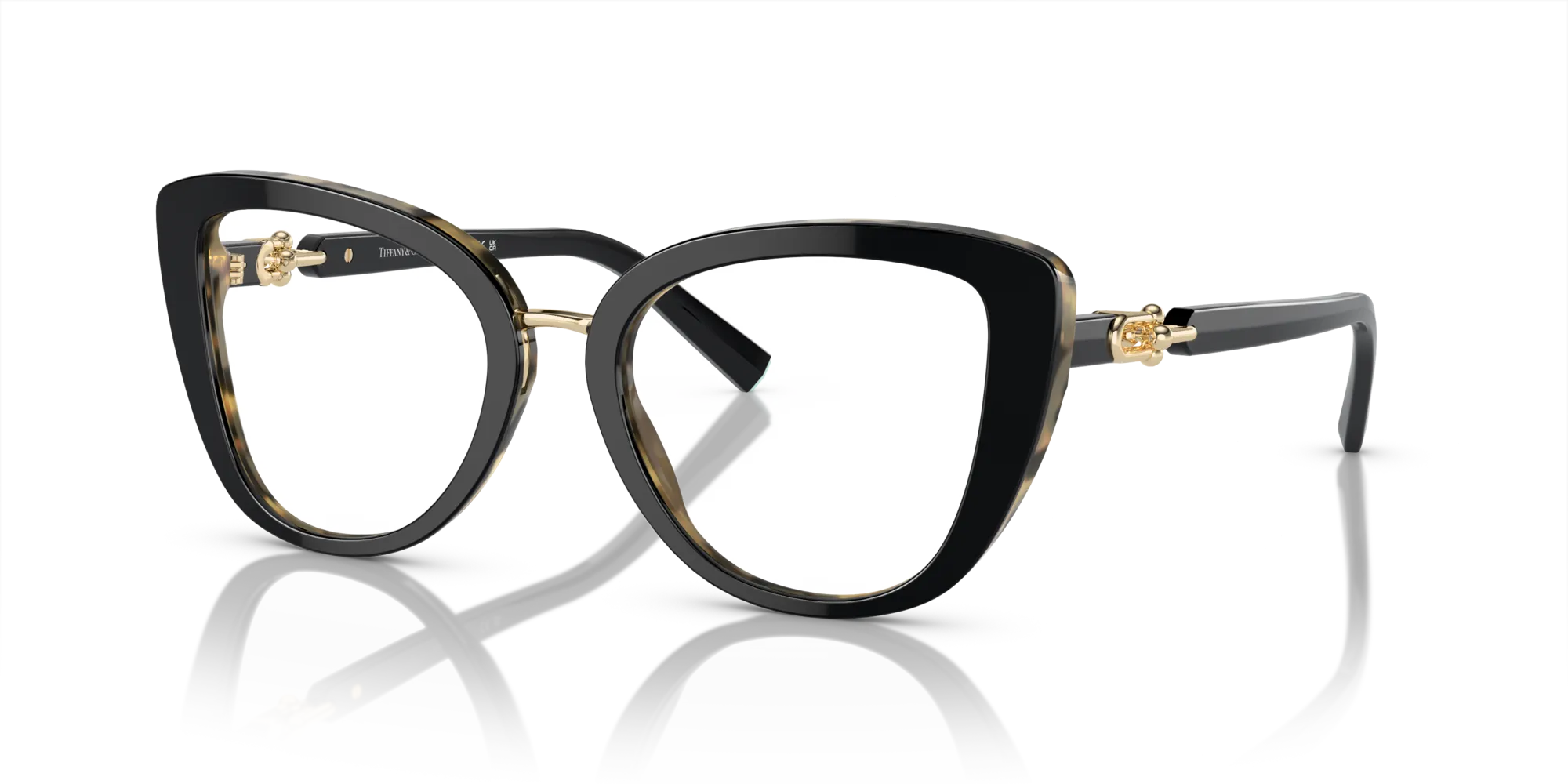 Tiffany TF2242 8256 Montature da vista Acetato Nero Cat Eye Normale - immagine 4